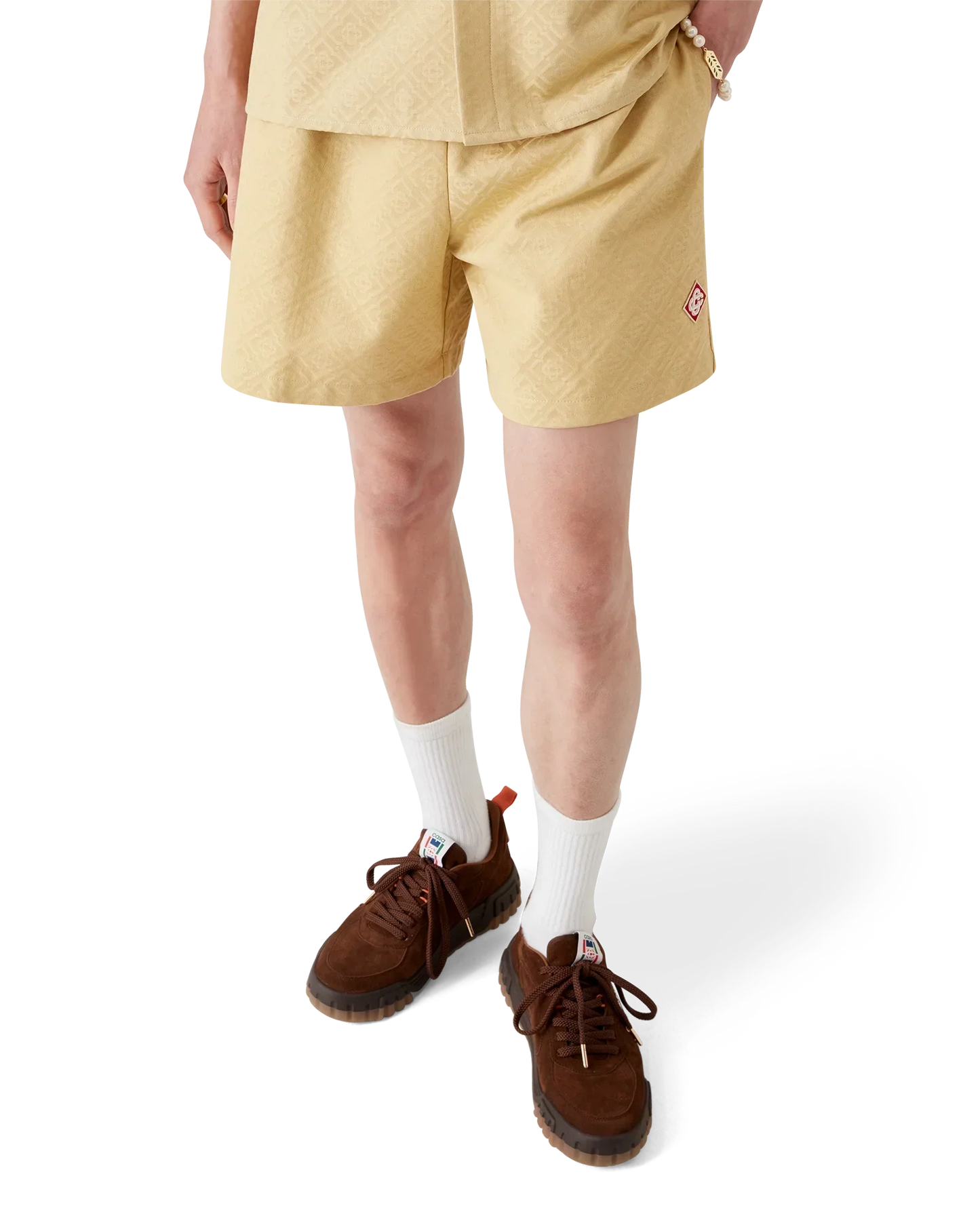 Cotton Monogram Jacquard Shorts | Casablanca Paris | Image 4