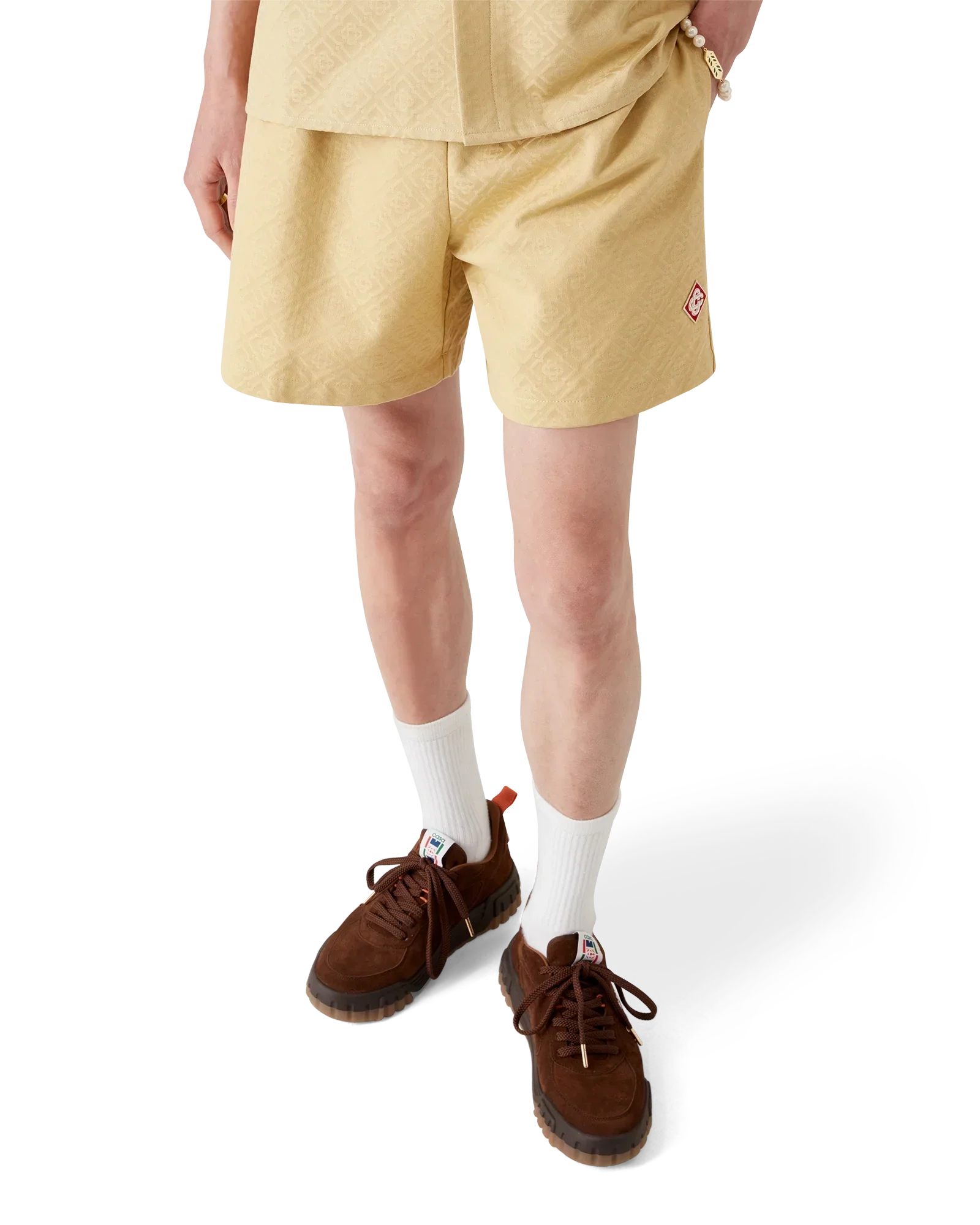 Cotton Monogram Jacquard Shorts | Casablanca Paris | Image 4