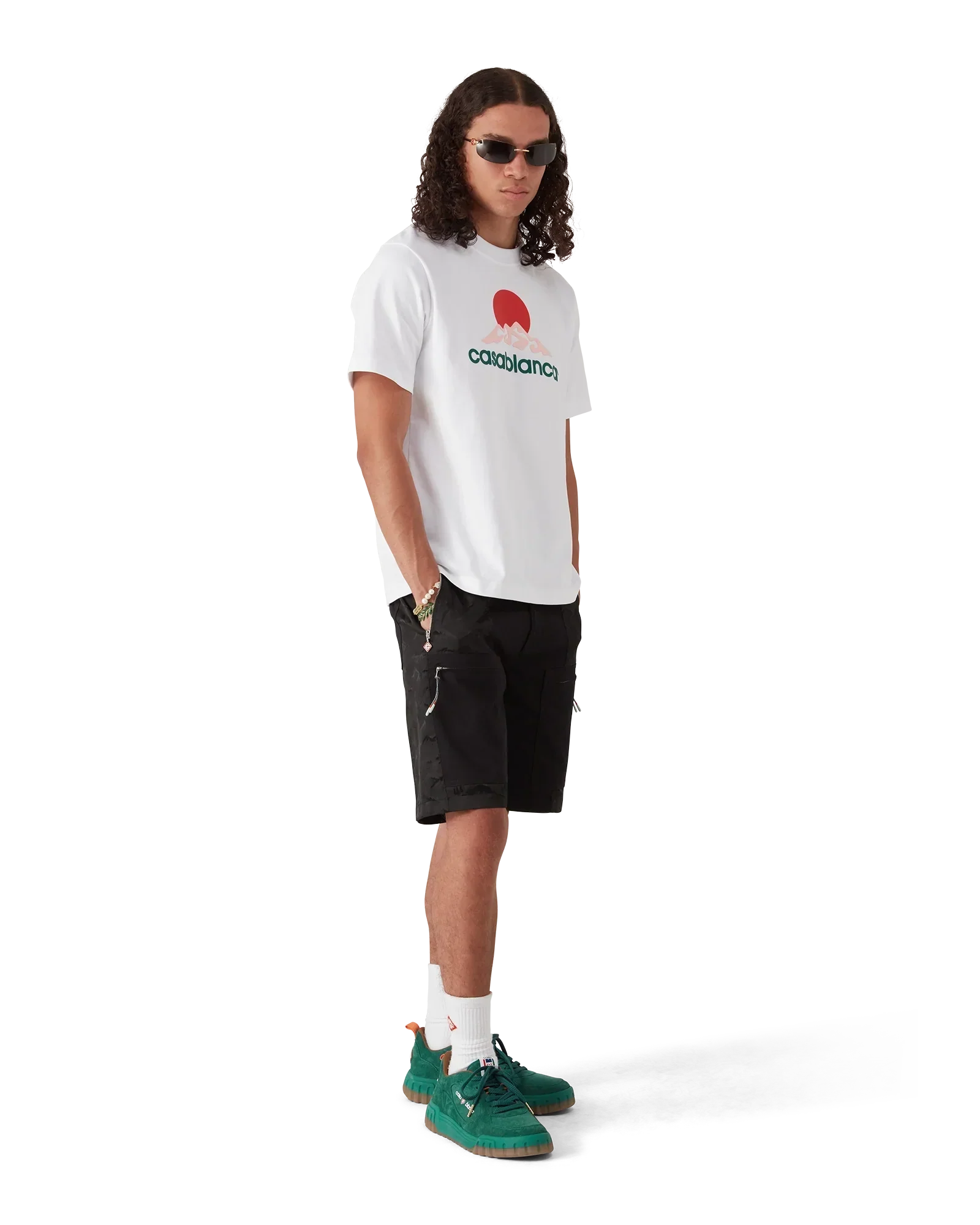 Nylon Mountain Camo Cargo Shorts | Casablanca Paris | Image 2