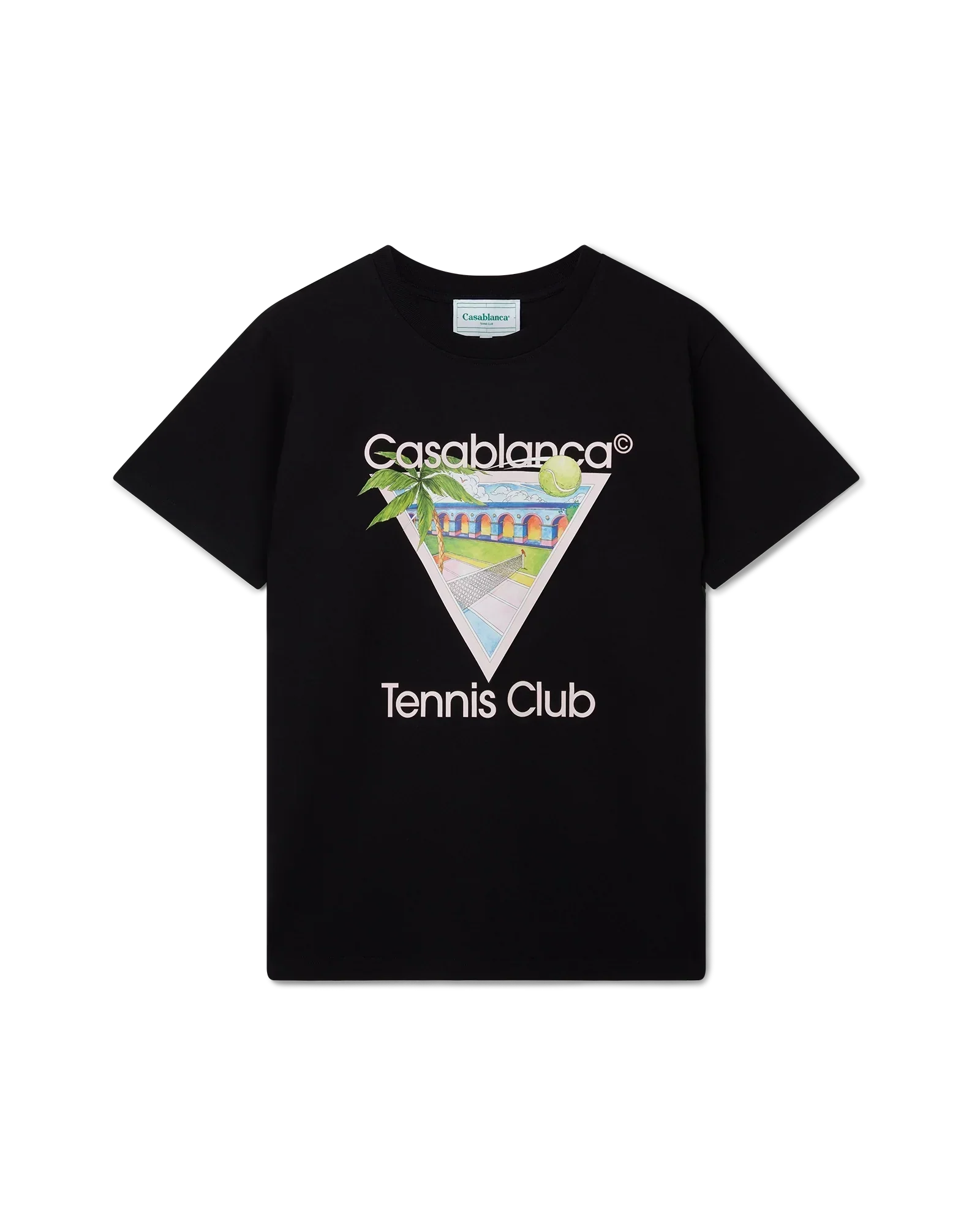 Tennis Club Icon Short Sleeve T-Shirt | Casablanca Paris | Image 1