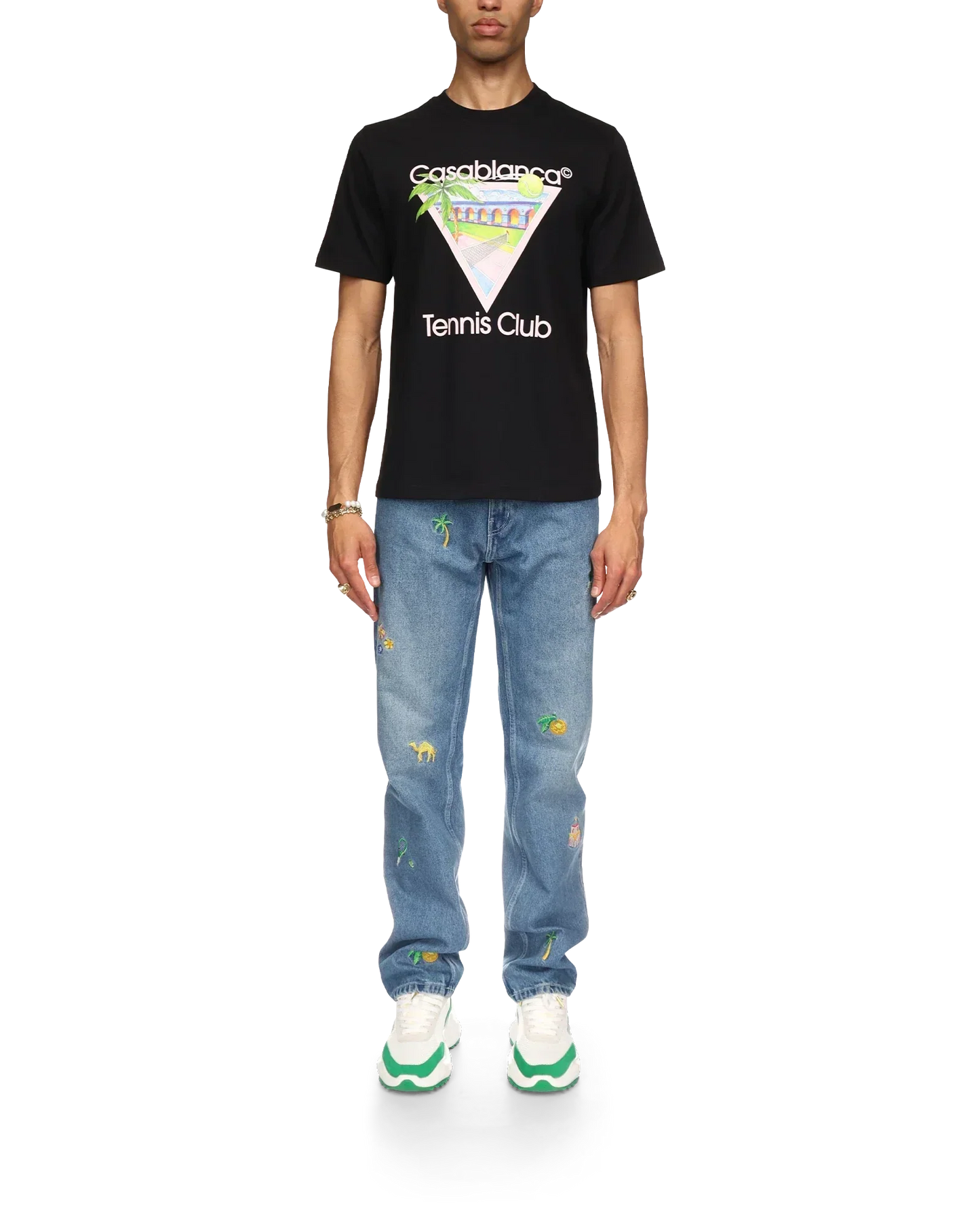 Tennis Club Icon Short Sleeve T-Shirt | Casablanca Paris | Image 2