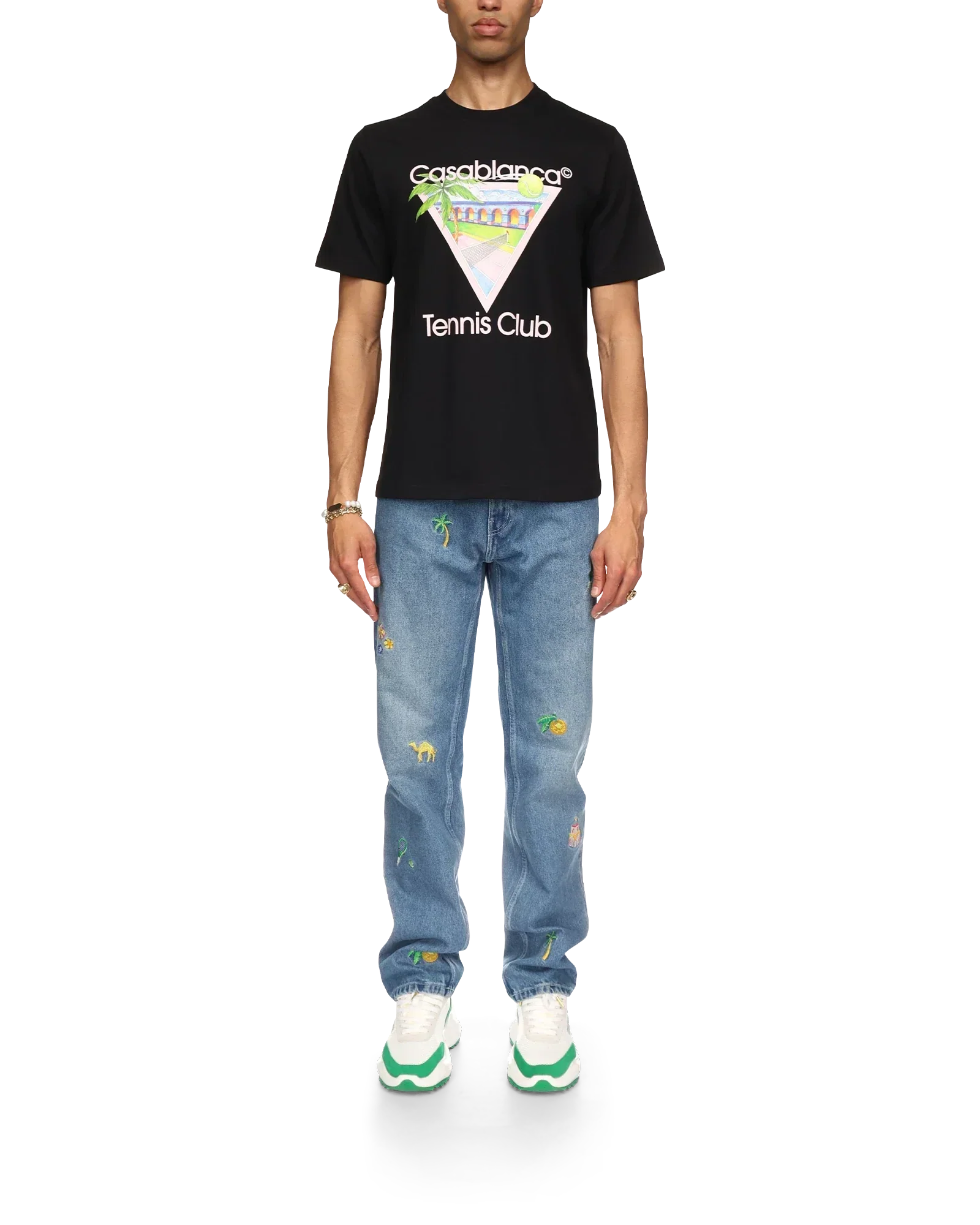 Tennis Club Icon Short Sleeve T-Shirt | Casablanca Paris | Image 2