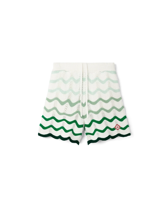 Wavy Gradient Crochet Shorts | Casablanca Paris | Image 1