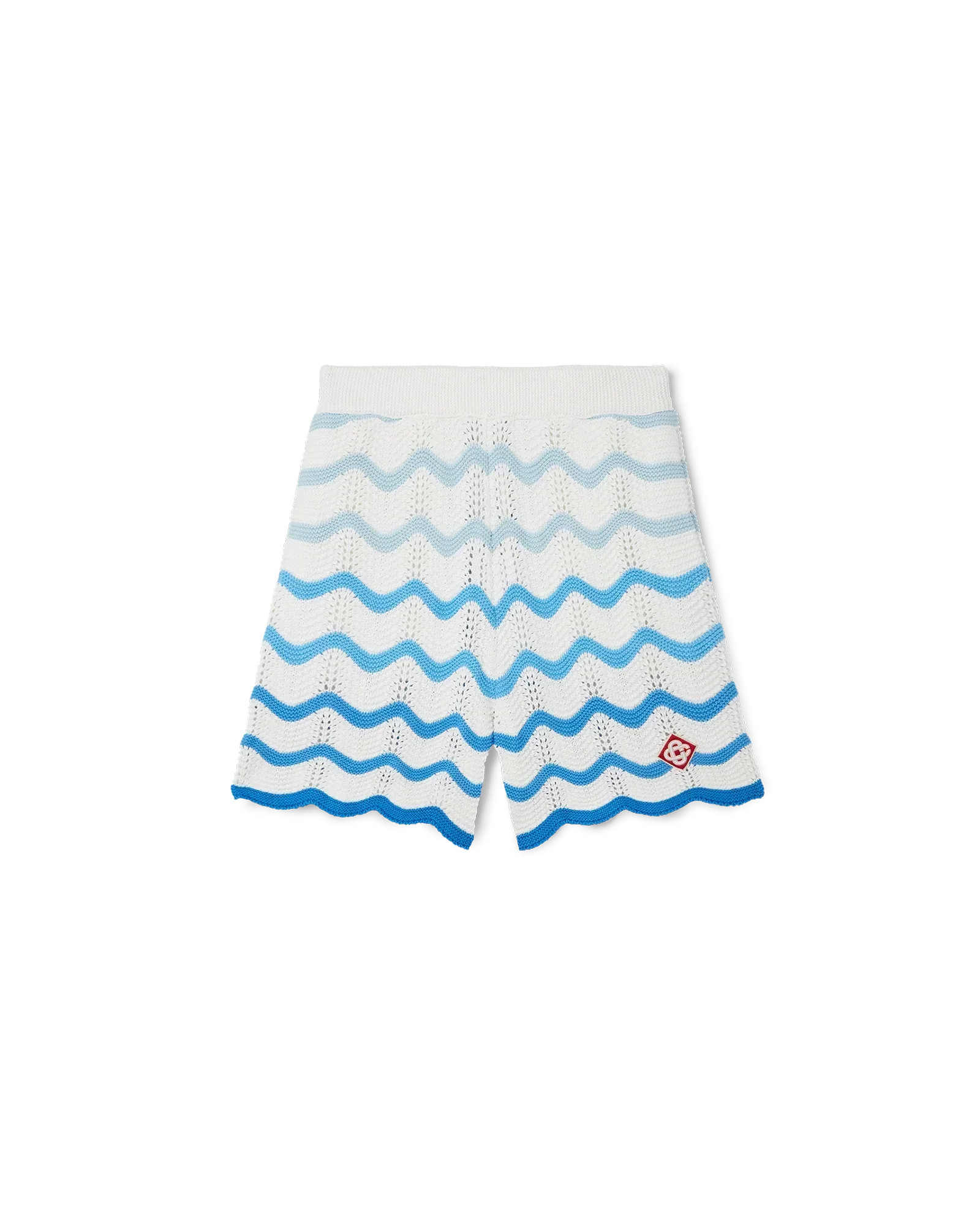 Wavy Gradient Crochet Shorts | Casablanca Paris | Image 1