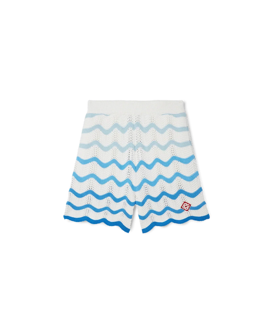 Wavy Gradient Crochet Shorts | Casablanca Paris | Image 1