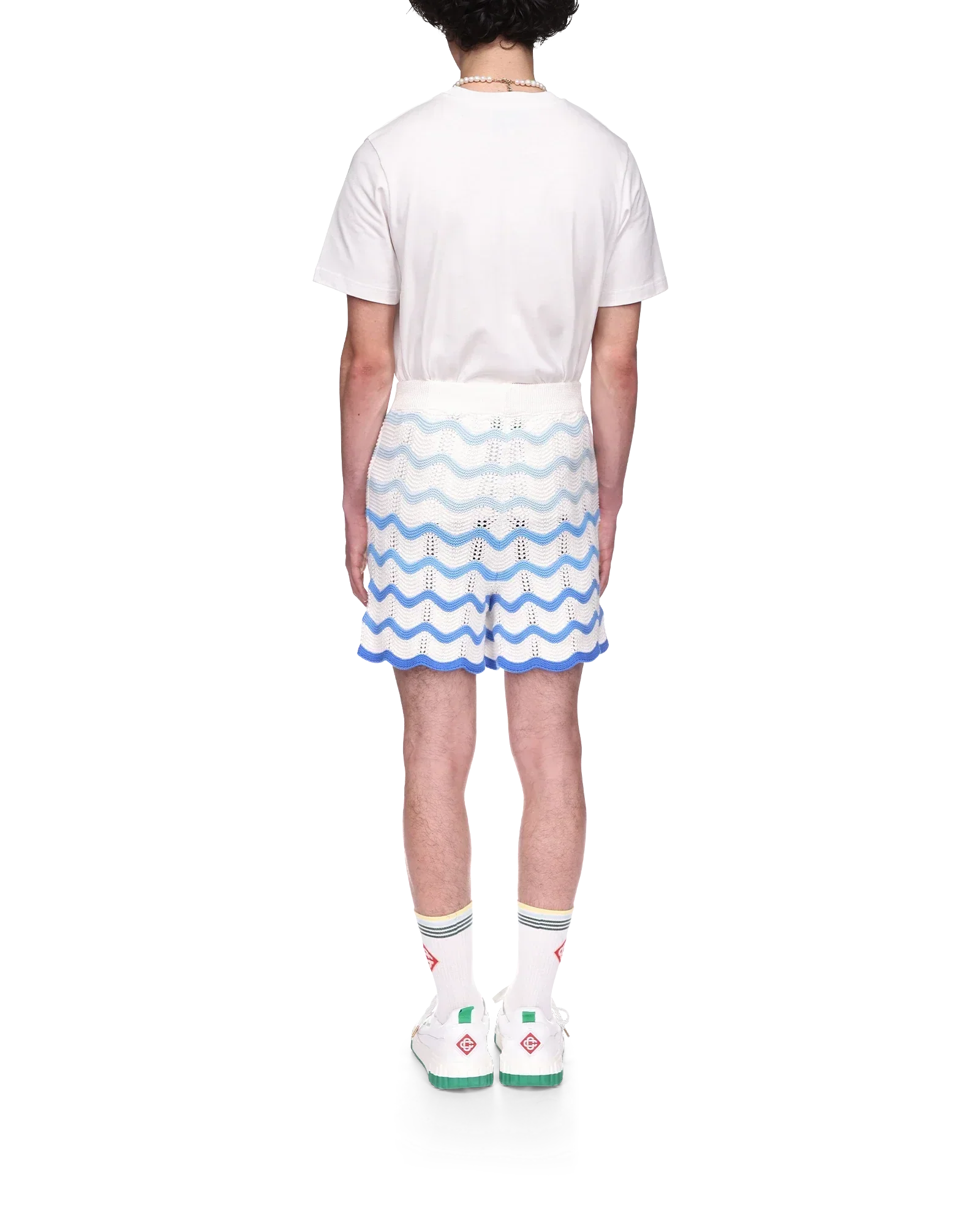 Wavy Gradient Crochet Shorts | Casablanca Paris | Image 4