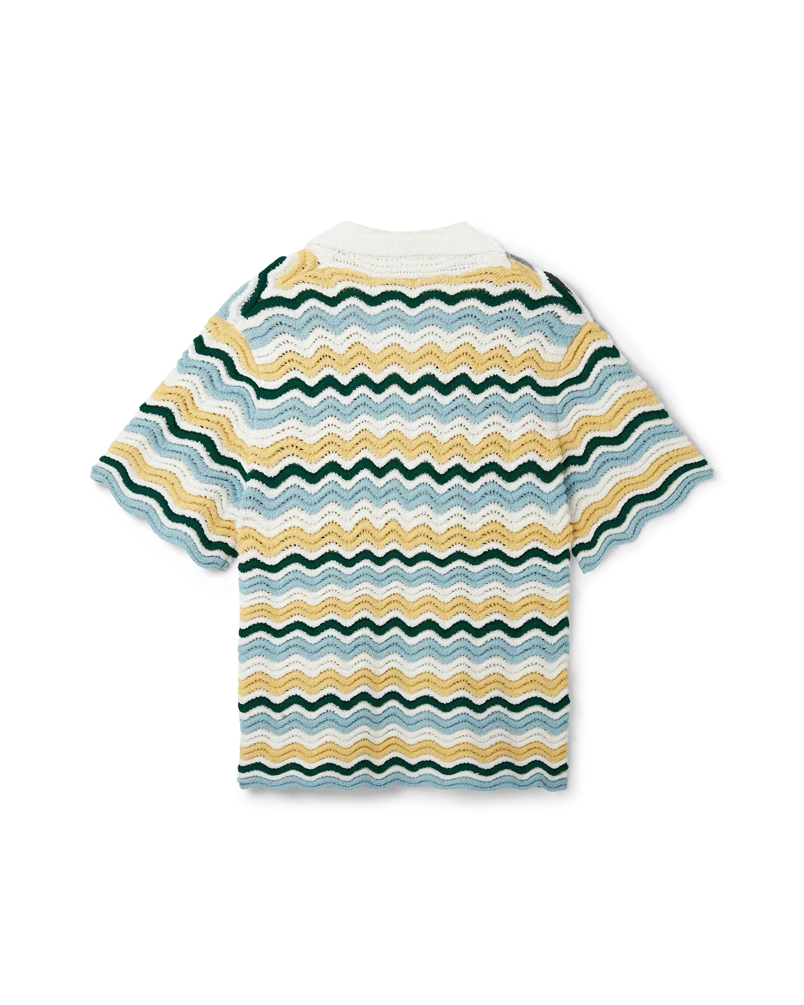 Wavy Short Sleeve Boucle Shirt | Casablanca Paris | Image 6