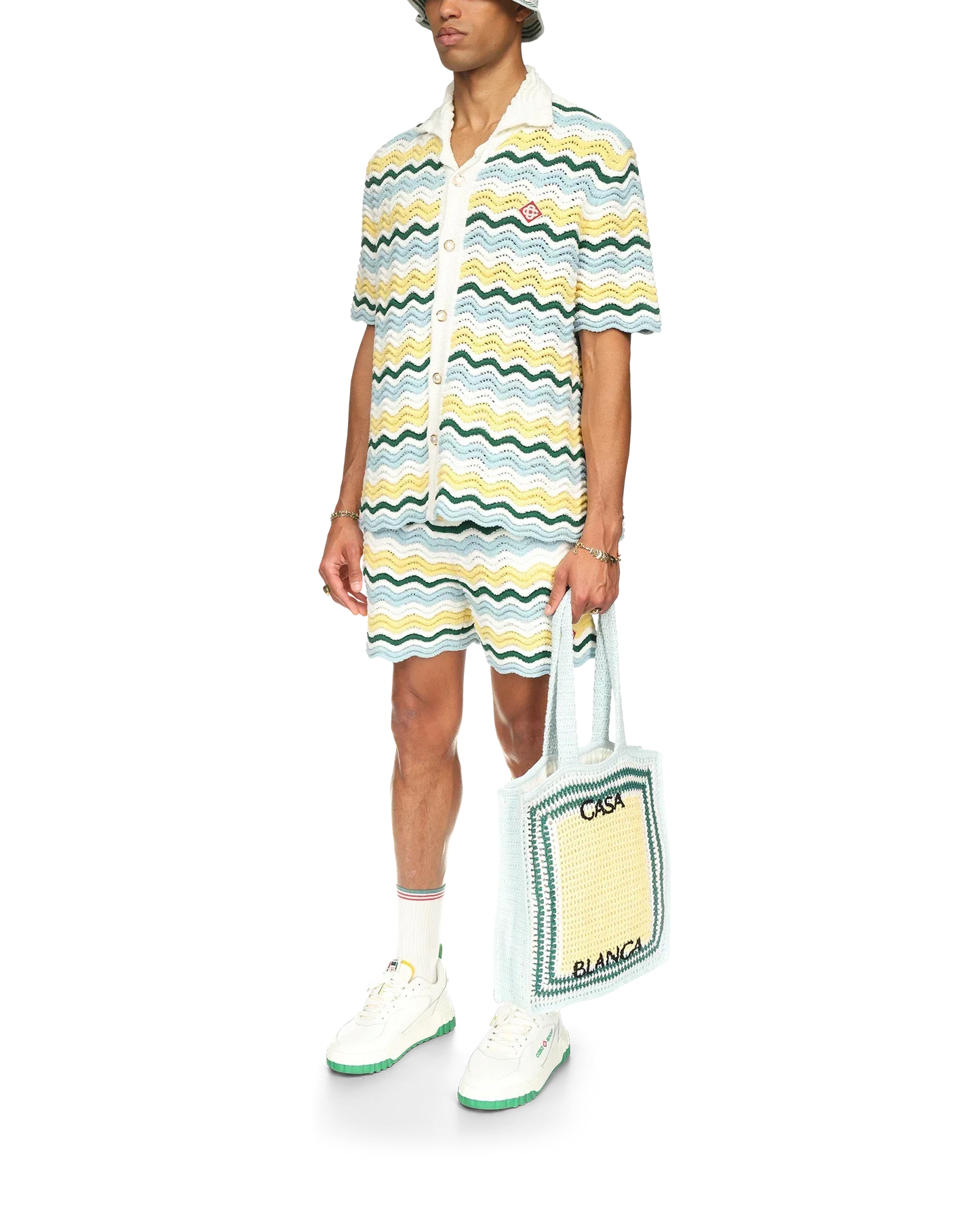Wavy Boucle Shorts | Casablanca Paris | Image 3