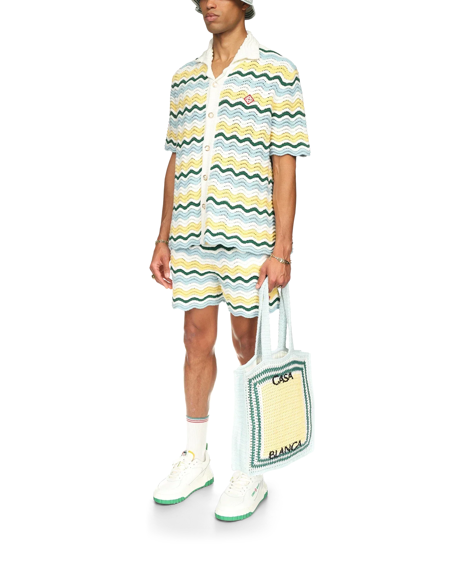 Wavy Boucle Shorts | Casablanca Paris | Image 3