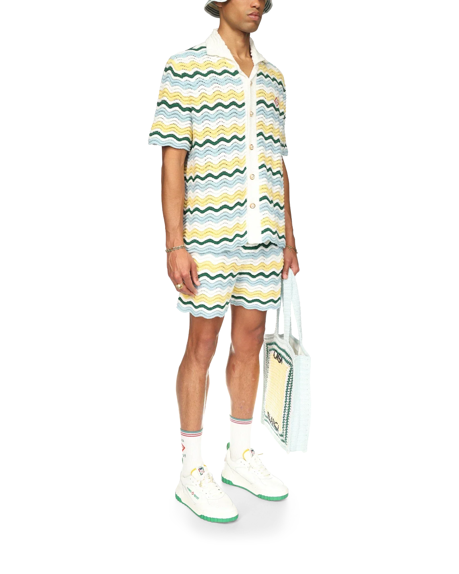 Wavy Boucle Shorts | Casablanca Paris | Image 5