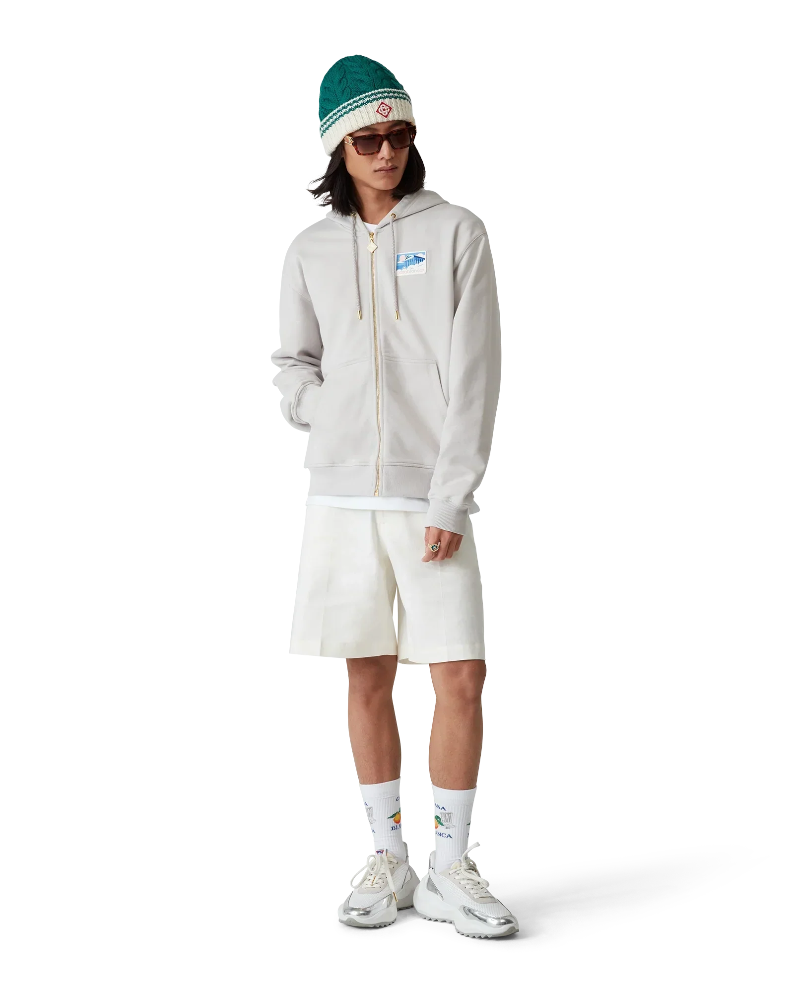 Greek Temple Hooded Sweatshirt | Casablanca Paris | Image 2
