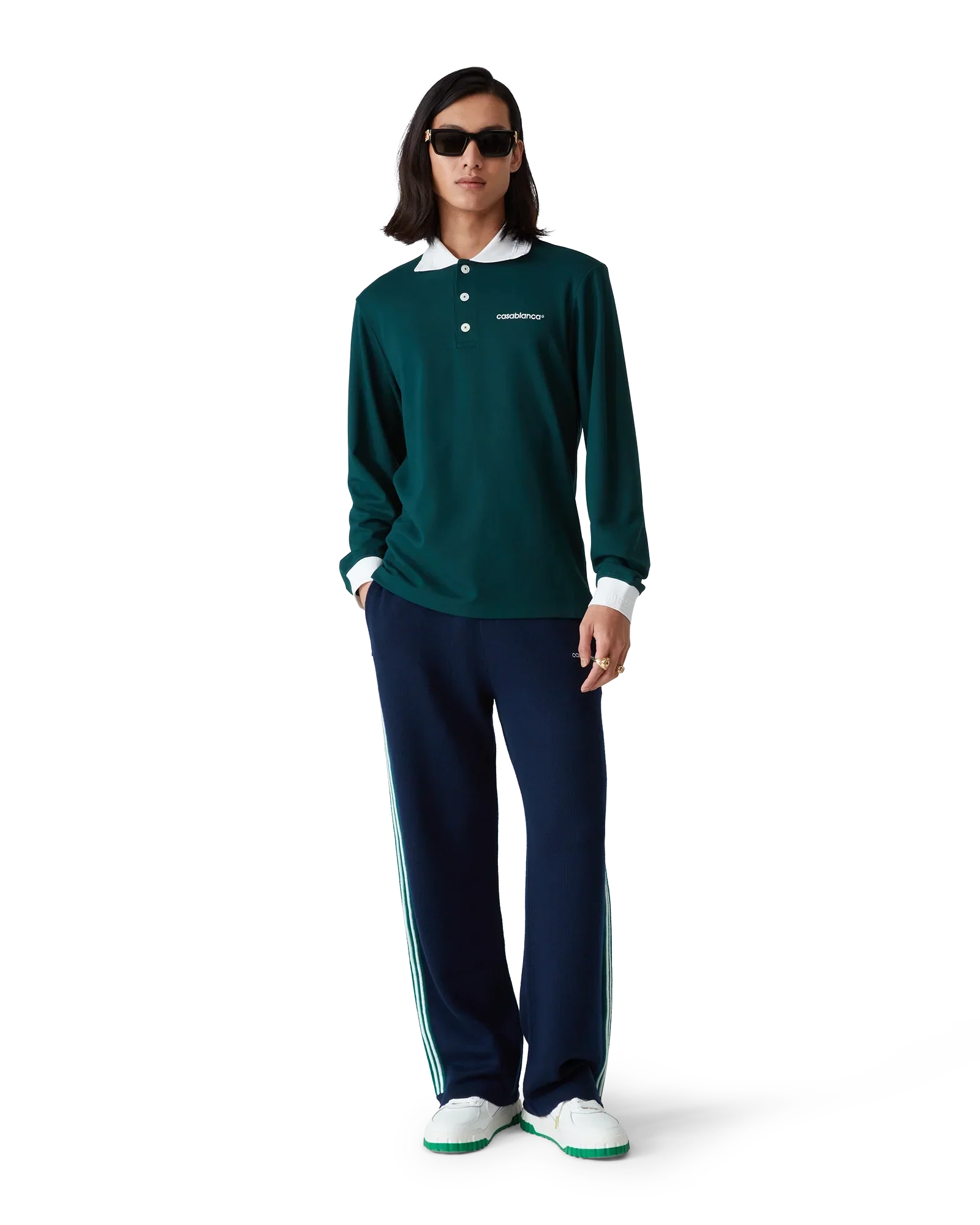 Long Sleeve Polo Shirt | Casablanca Paris | Image 2