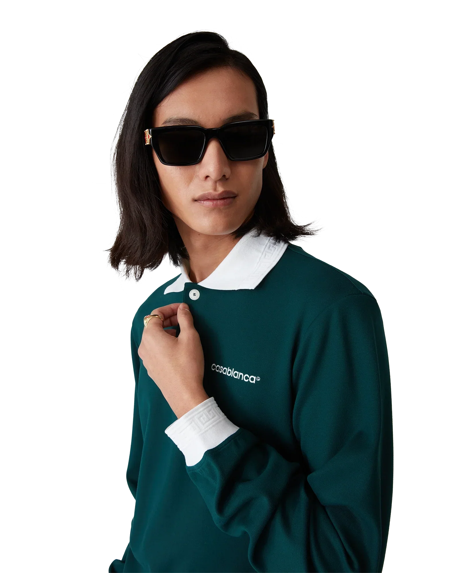 Long Sleeve Polo Shirt | Casablanca Paris | Image 5