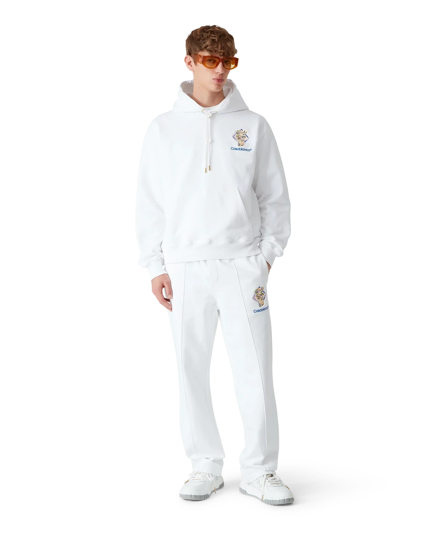 Diamond Column Hooded Sweatshirt | Casablanca Paris | Image 2