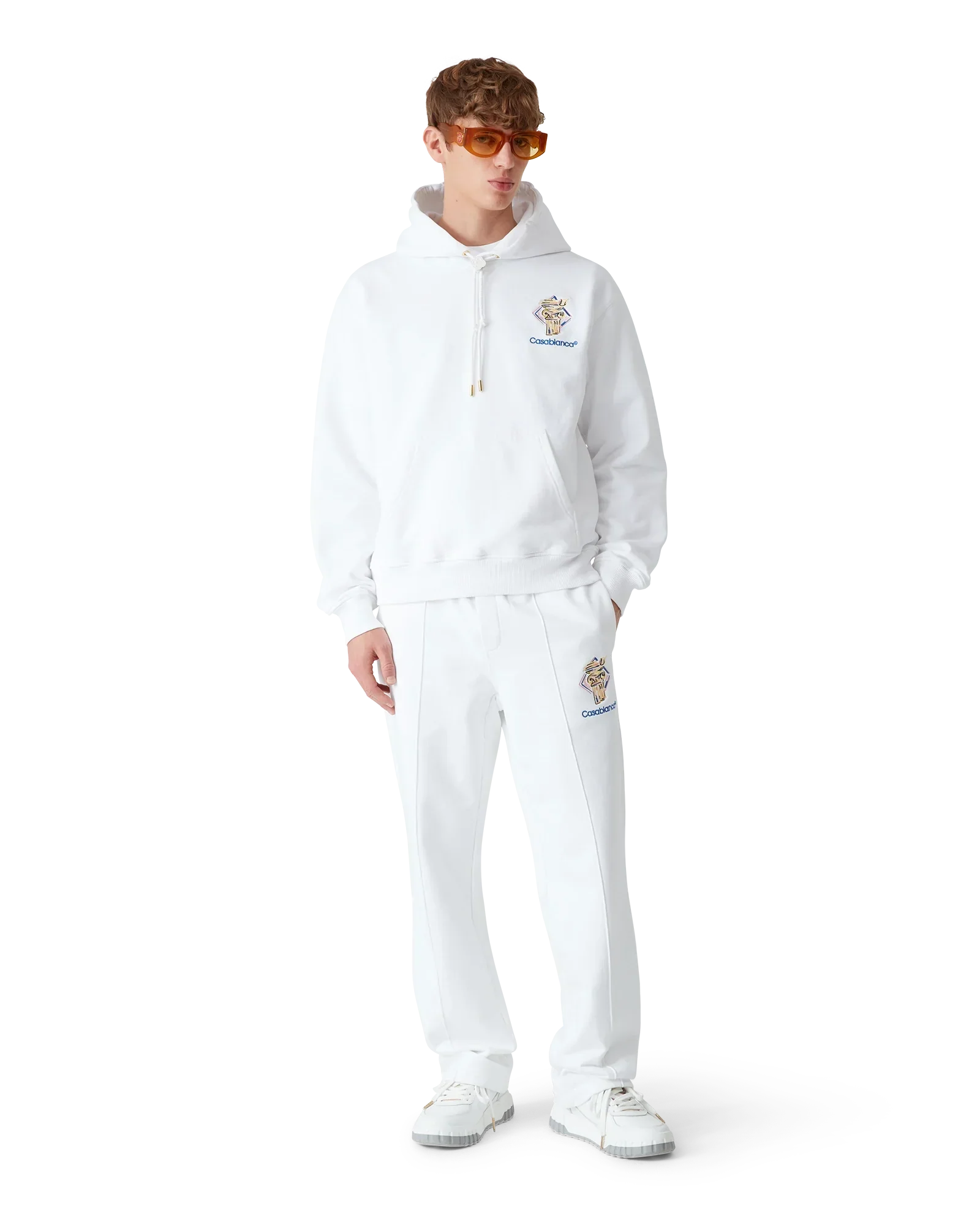 Diamond Column Hooded Sweatshirt | Casablanca Paris | Image 2