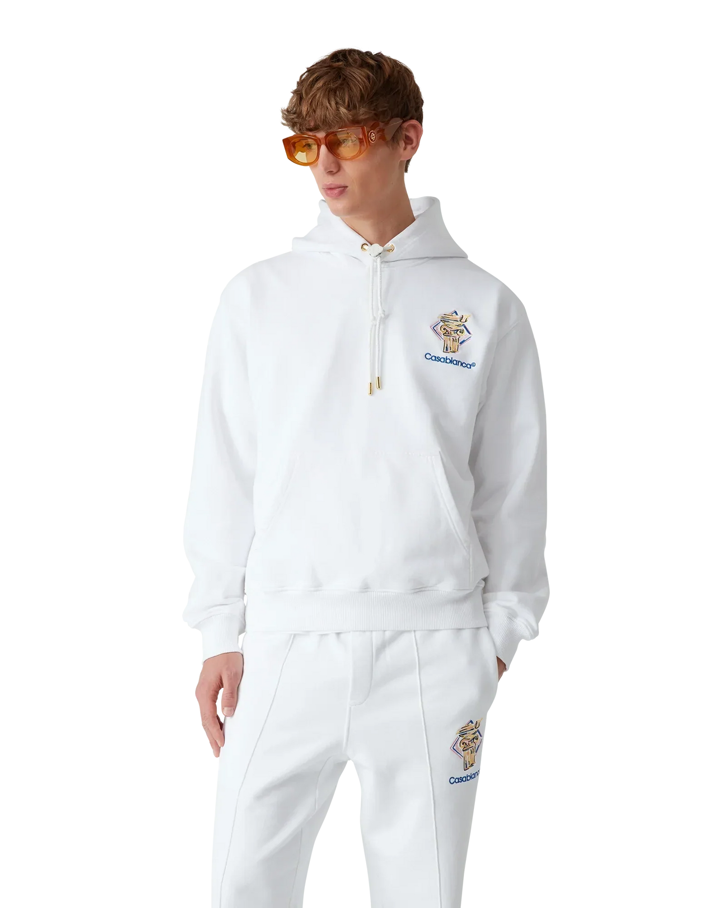 Diamond Column Hooded Sweatshirt | Casablanca Paris | Image 4