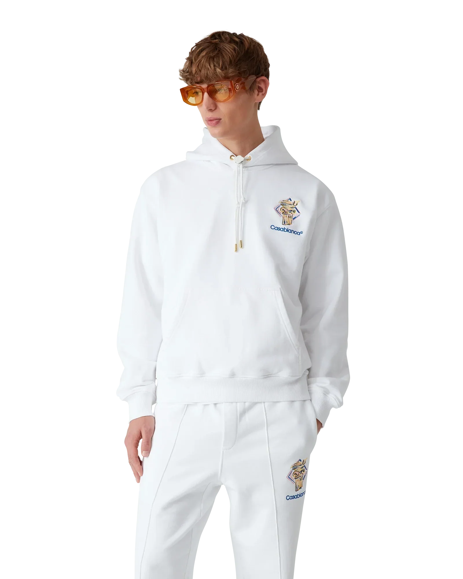 Diamond Column Hooded Sweatshirt | Casablanca Paris | Image 4