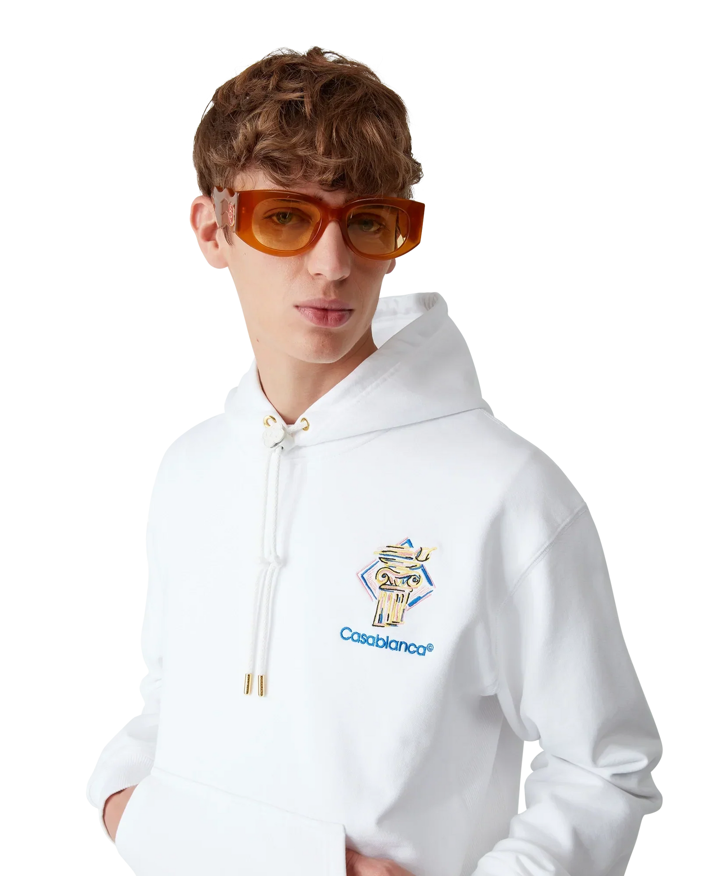 Diamond Column Hooded Sweatshirt | Casablanca Paris | Image 5