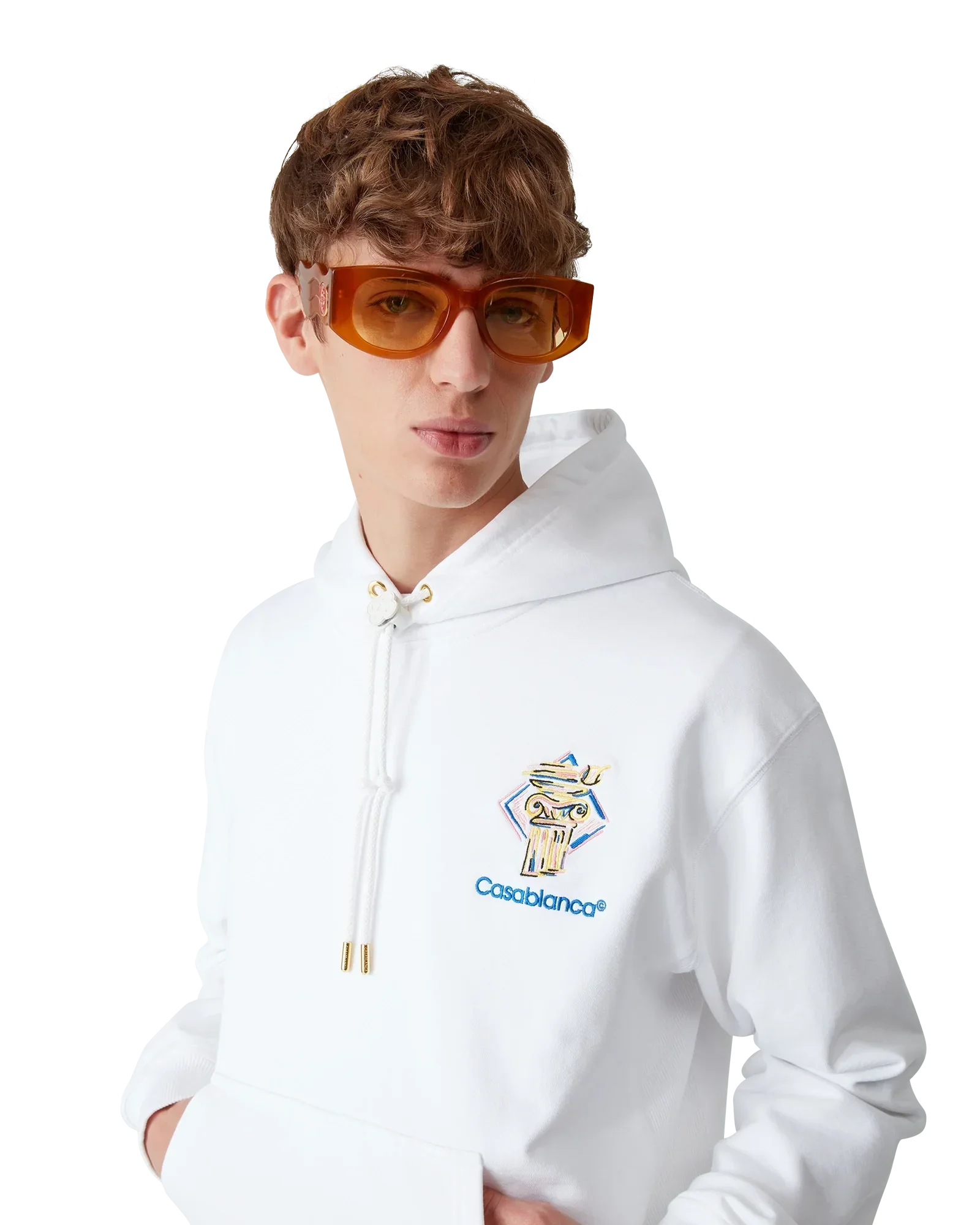 Diamond Column Hooded Sweatshirt | Casablanca Paris | Image 5