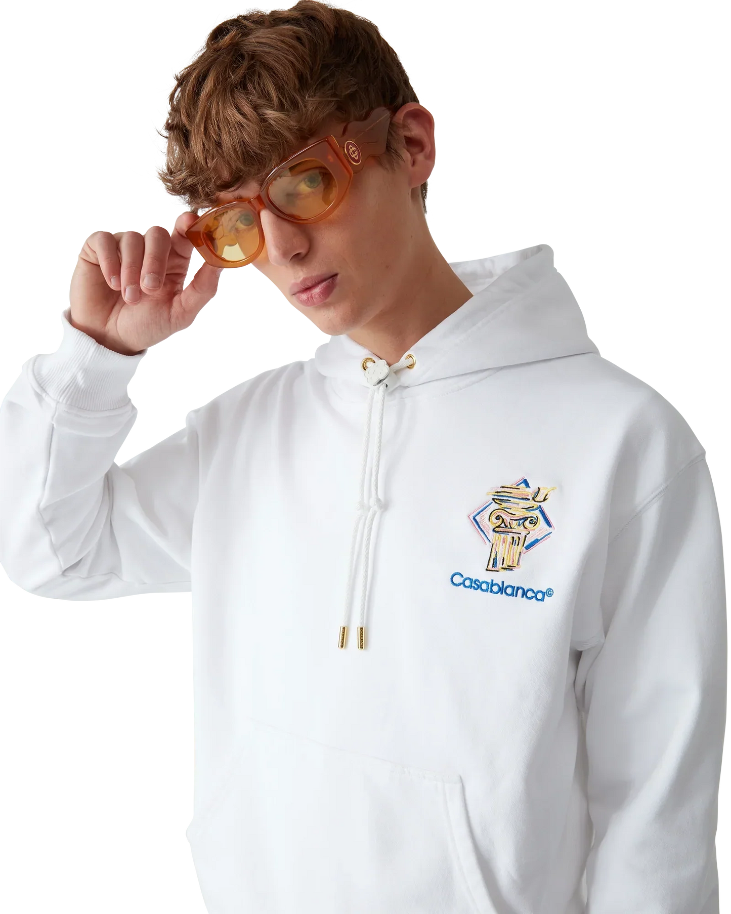 Diamond Column Hooded Sweatshirt | Casablanca Paris | Image 6
