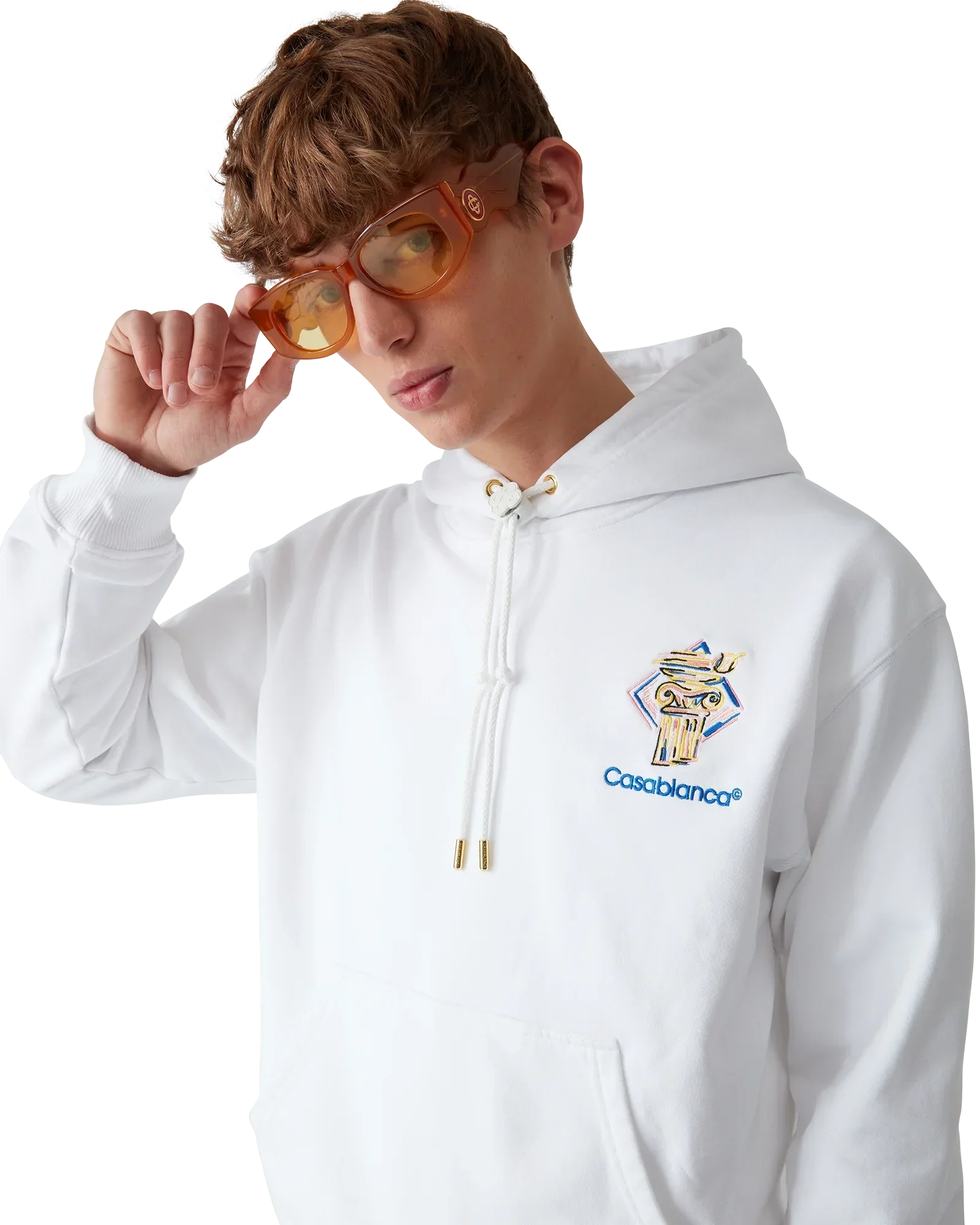 Diamond Column Hooded Sweatshirt | Casablanca Paris | Image 6