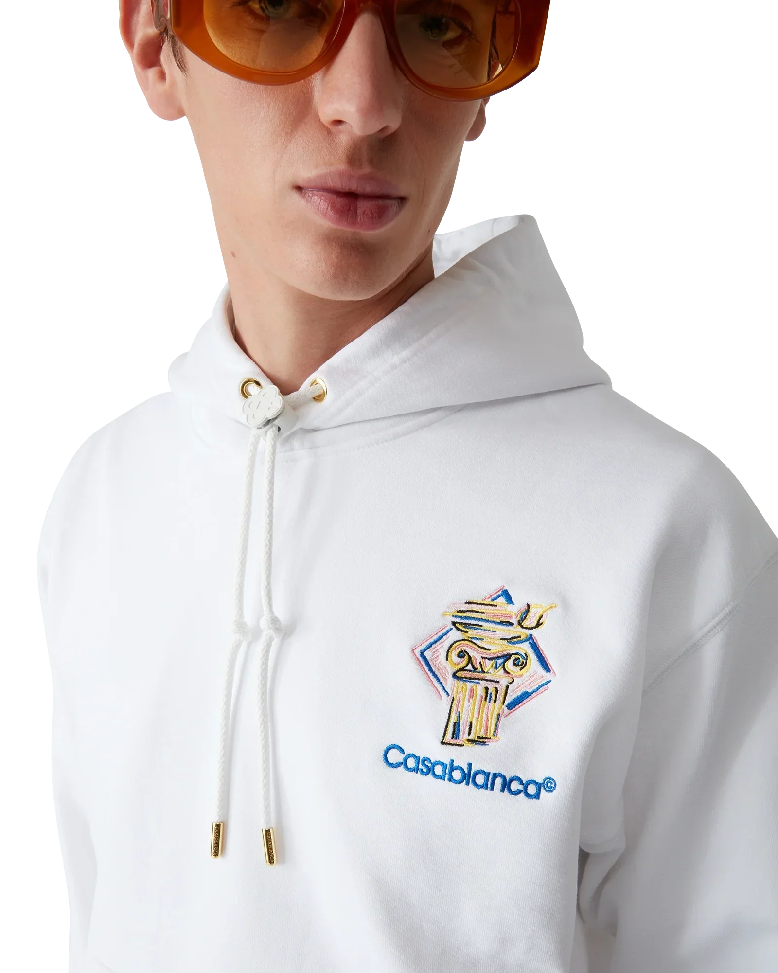 Diamond Column Hooded Sweatshirt | Casablanca Paris | Image 7