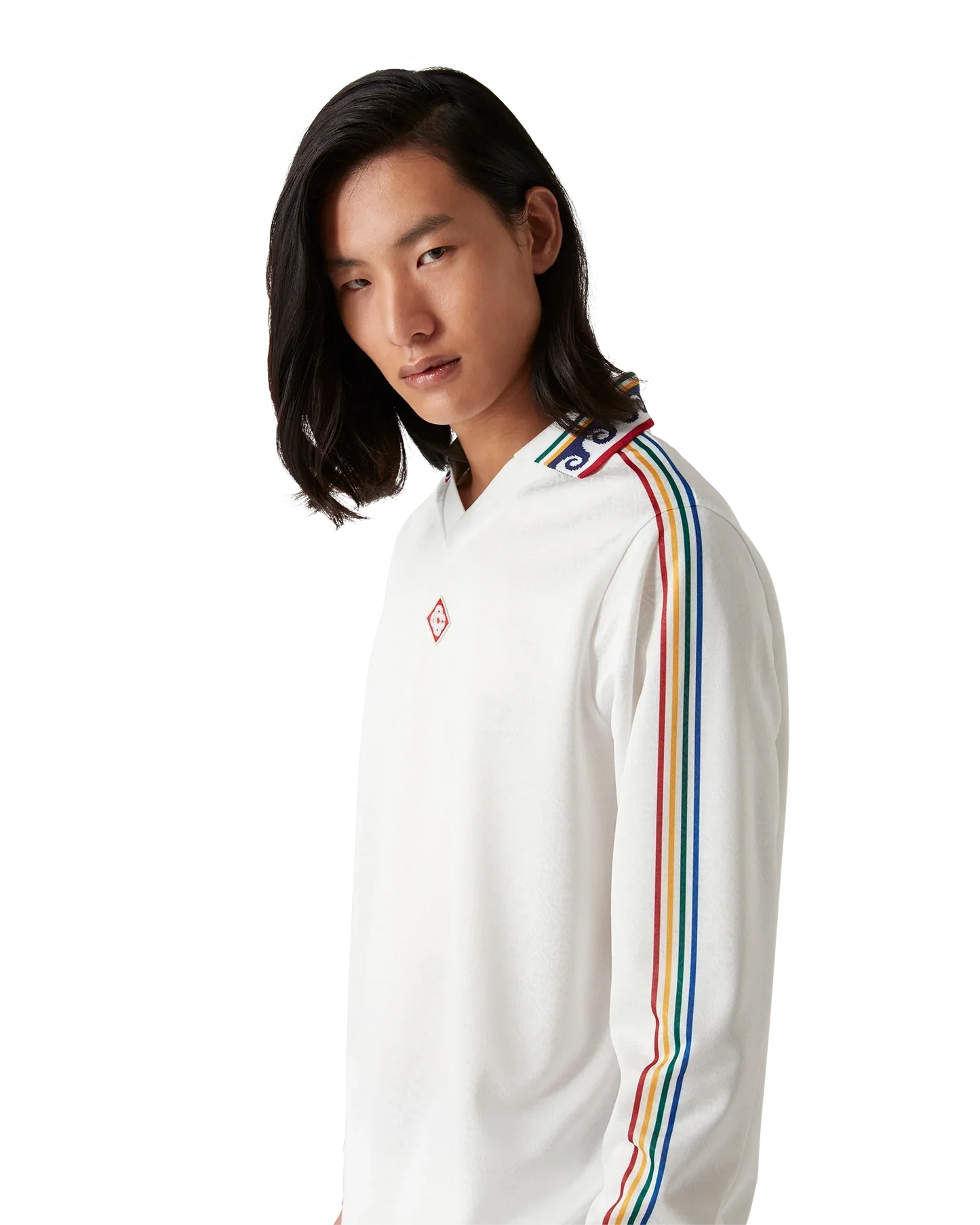 Jacquard Monogram Football Long Sleeve Shirt | Casablanca Paris | Image 5