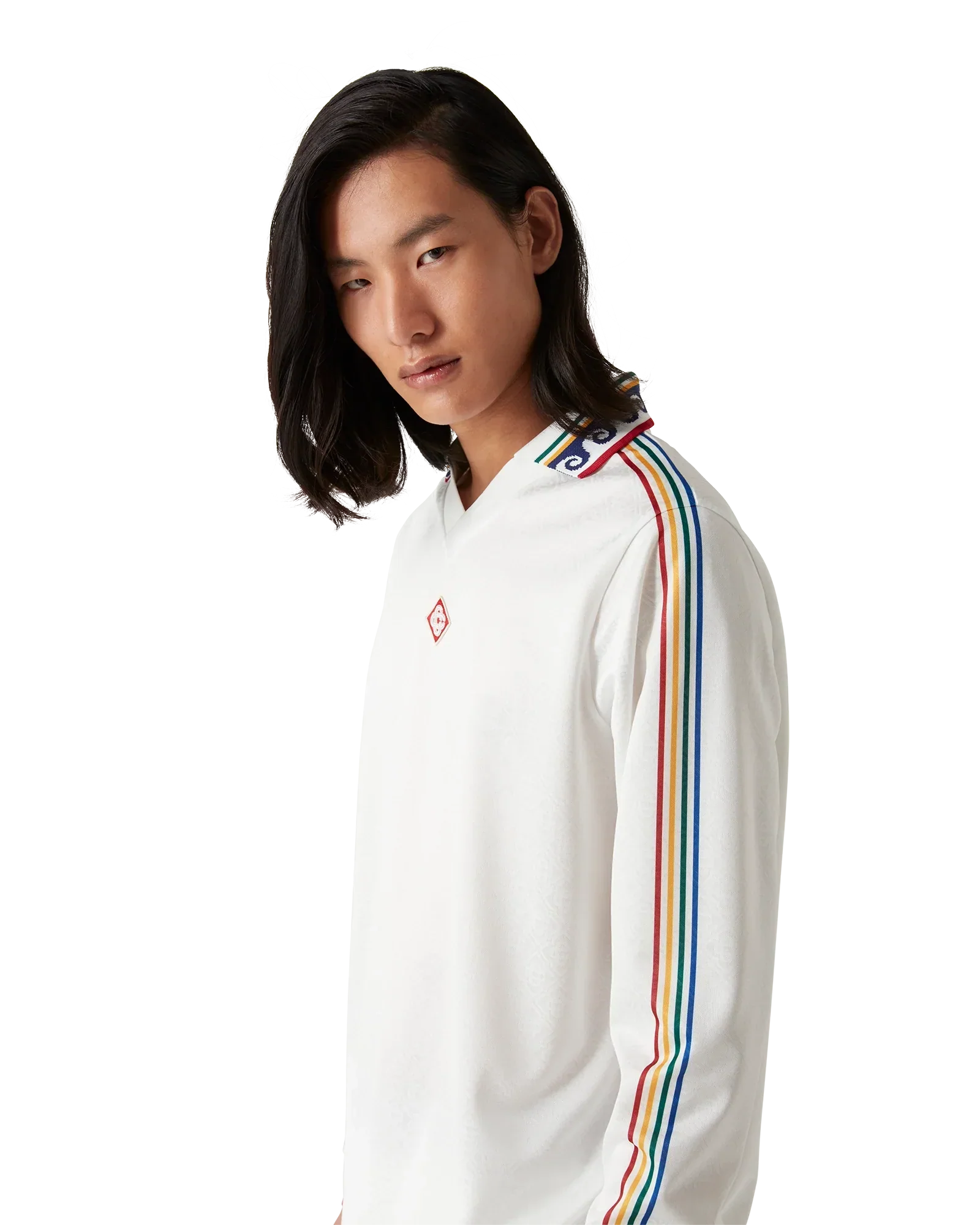 Jacquard Monogram Football Long Sleeve Shirt | Casablanca Paris | Image 5