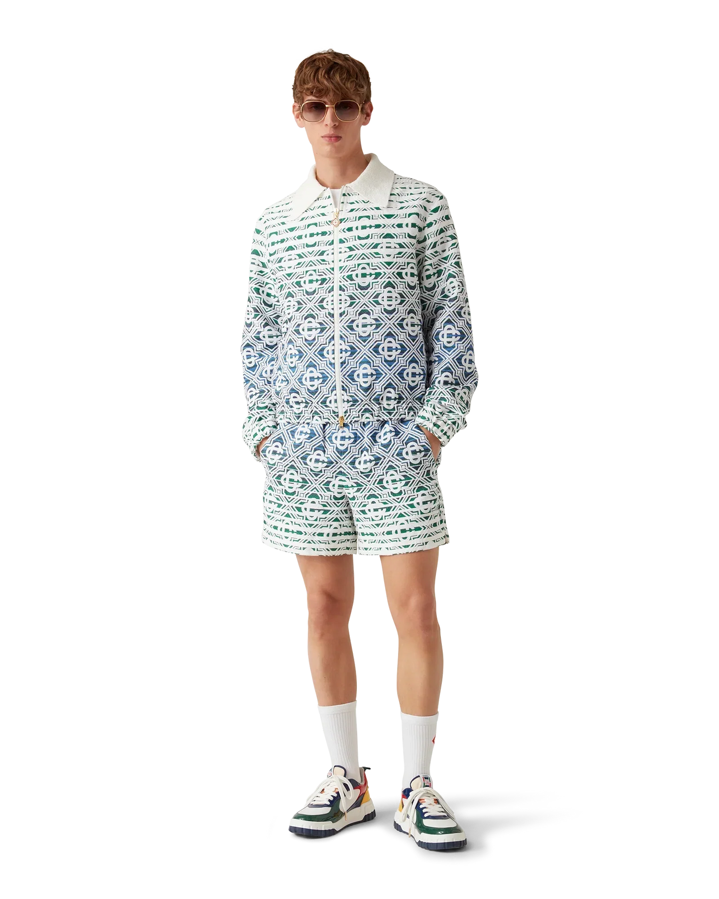 Monogram Gradient Towelling Shorts | Casablanca Paris | Image 2