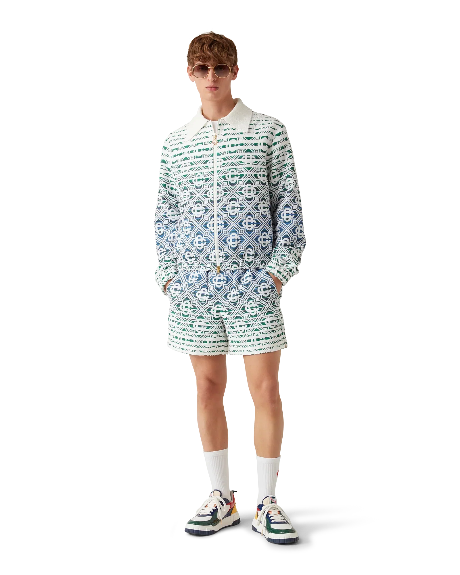 Monogram Gradient Towelling Shorts | Casablanca Paris | Image 2
