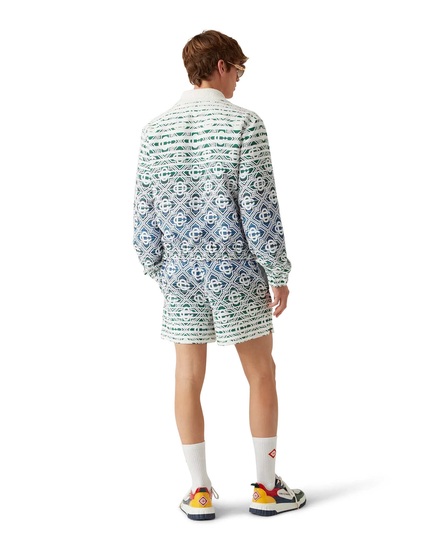 Monogram Gradient Towelling Shorts | Casablanca Paris | Image 3
