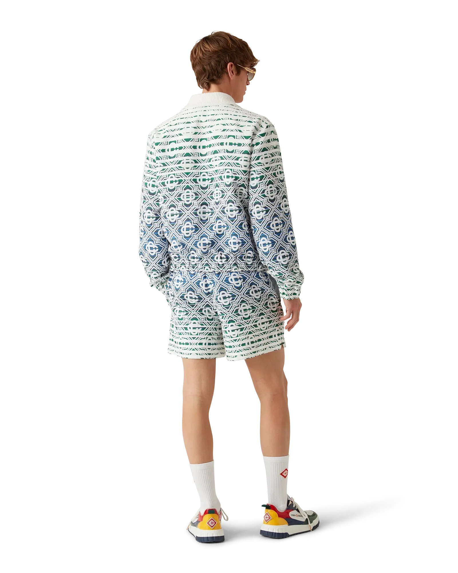 Monogram Gradient Towelling Shorts | Casablanca Paris | Image 3