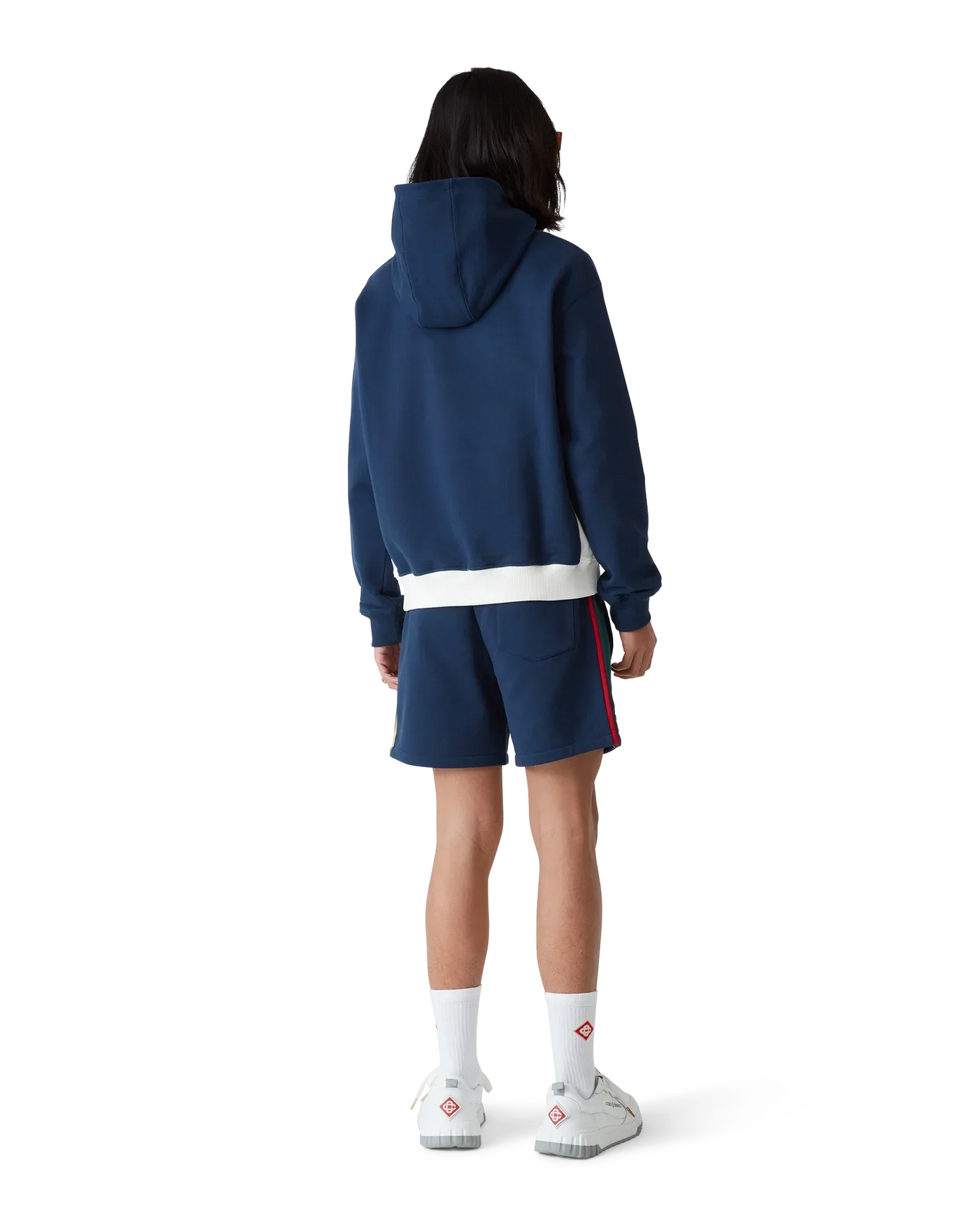 Colourblock Quarter Zip Hooded Sweatshirt | Casablanca Paris | Image 3