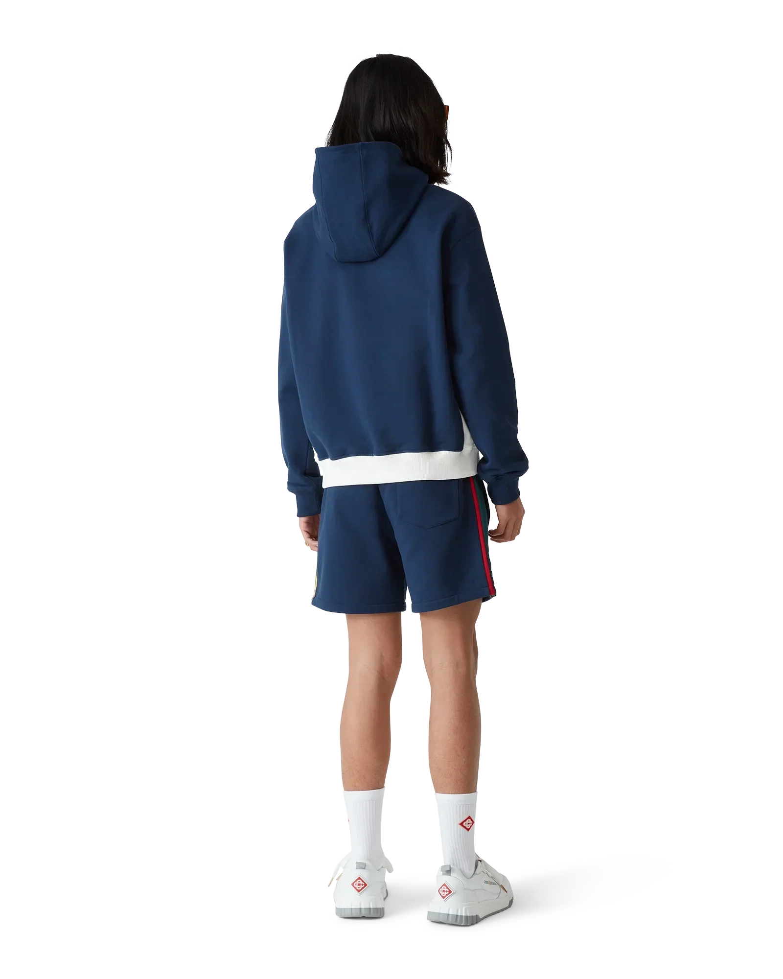 Colourblock Quarter Zip Hooded Sweatshirt | Casablanca Paris | Image 3