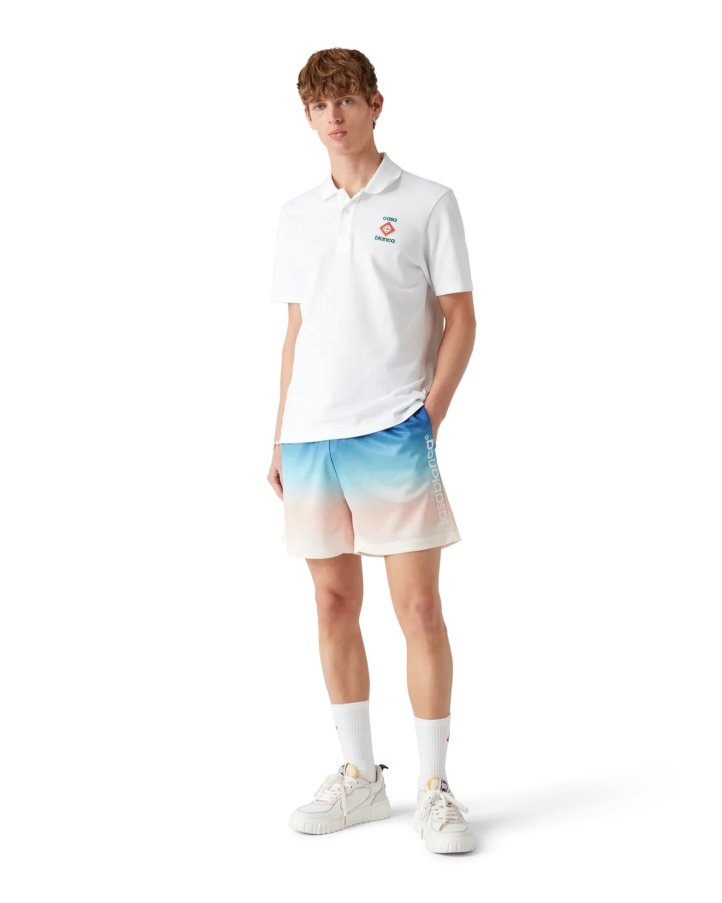 Gradient Football Shorts | Casablanca Paris | Image 2