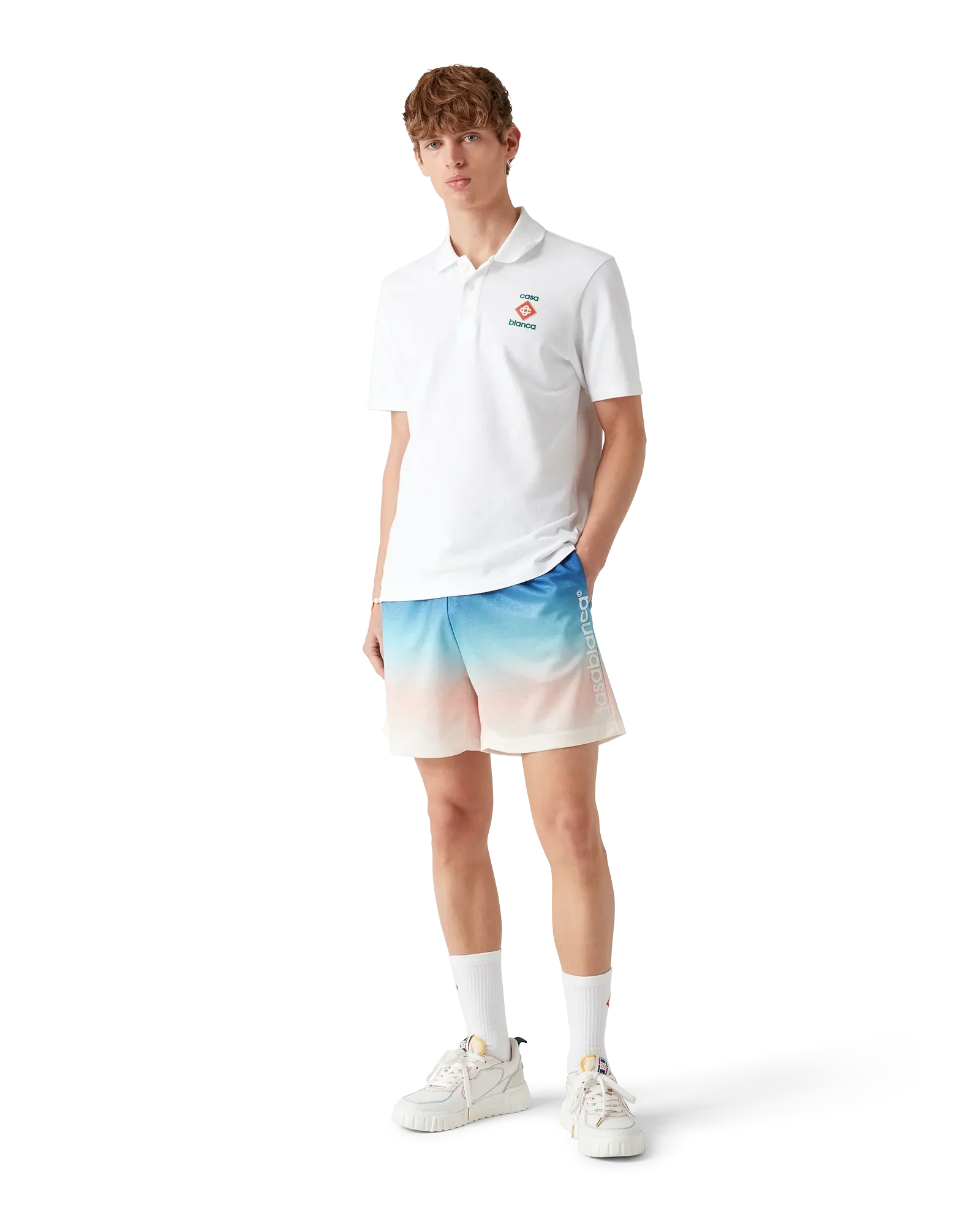 Gradient Football Shorts | Casablanca Paris | Image 2