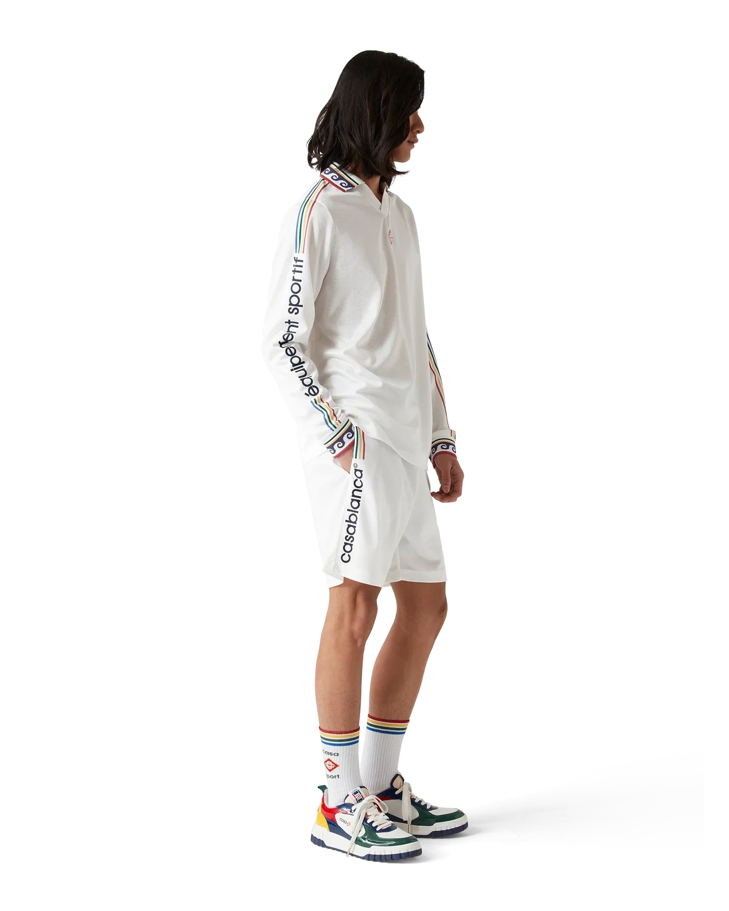 Jacquard Monogram Football Shorts | Casablanca Paris | Image 3