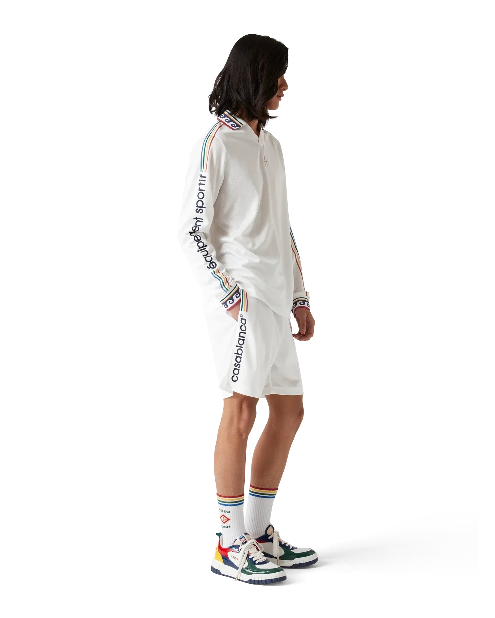 Jacquard Monogram Football Shorts | Casablanca Paris | Image 3
