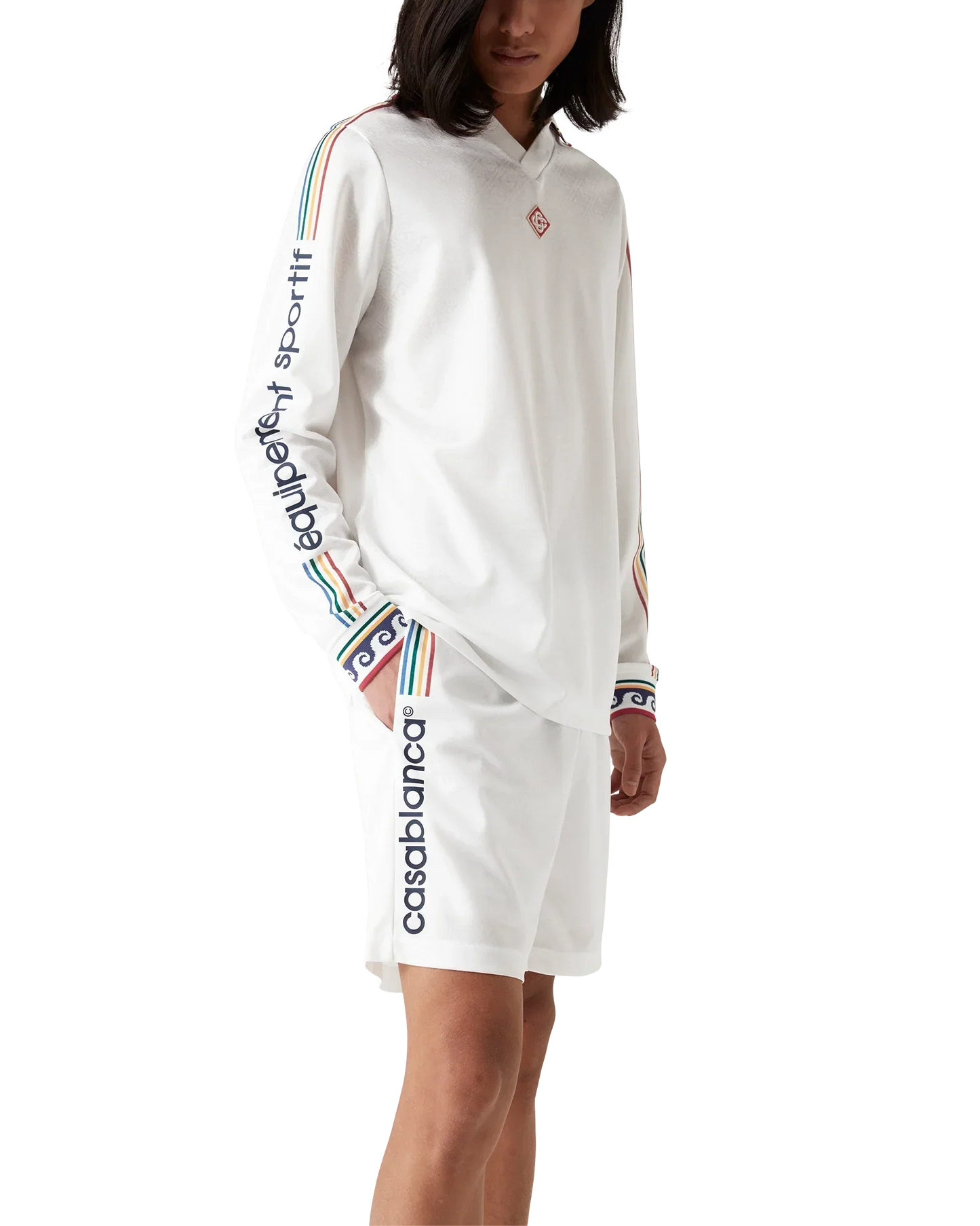 Jacquard Monogram Football Shorts | Casablanca Paris | Image 5