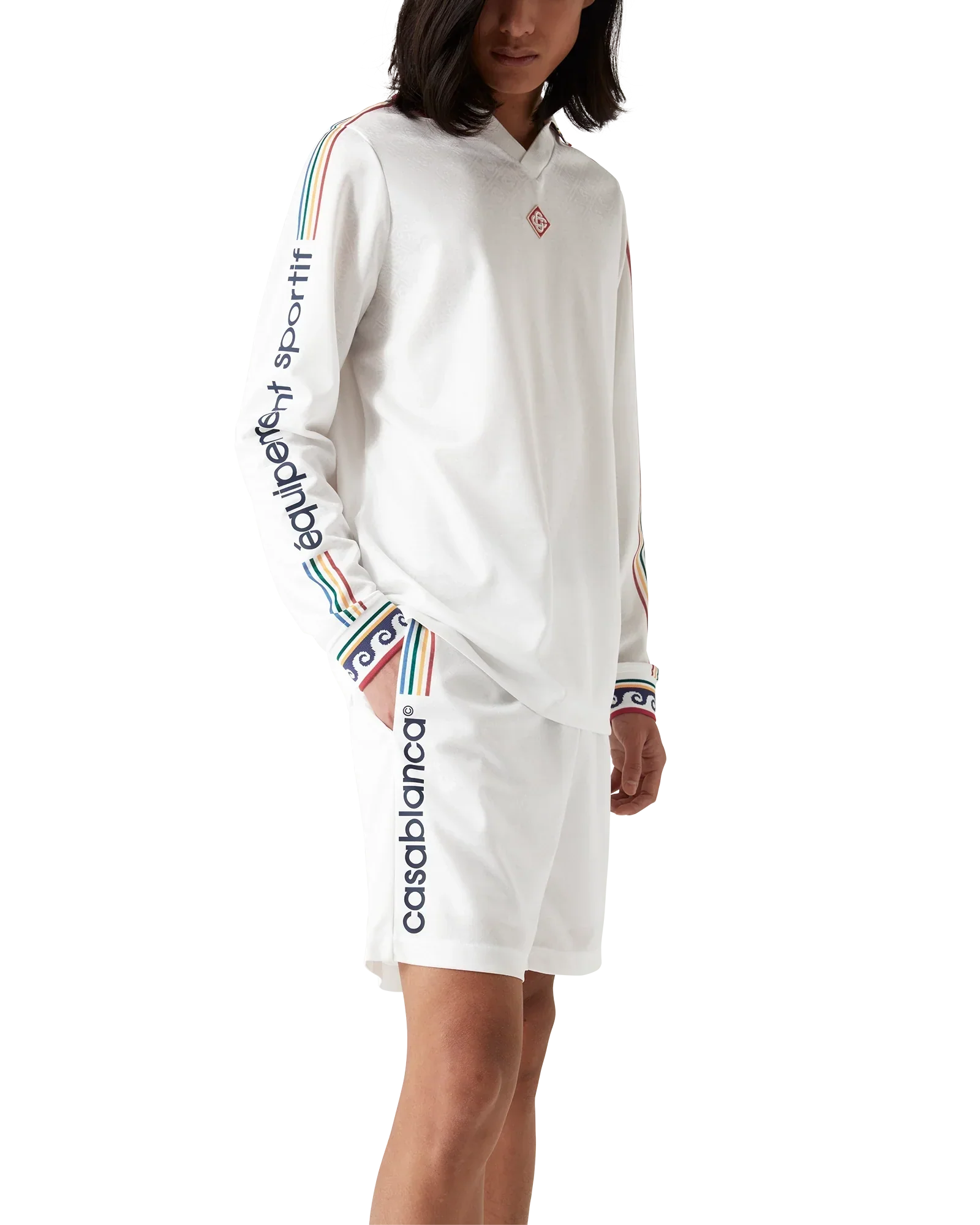 Jacquard Monogram Football Shorts | Casablanca Paris | Image 5