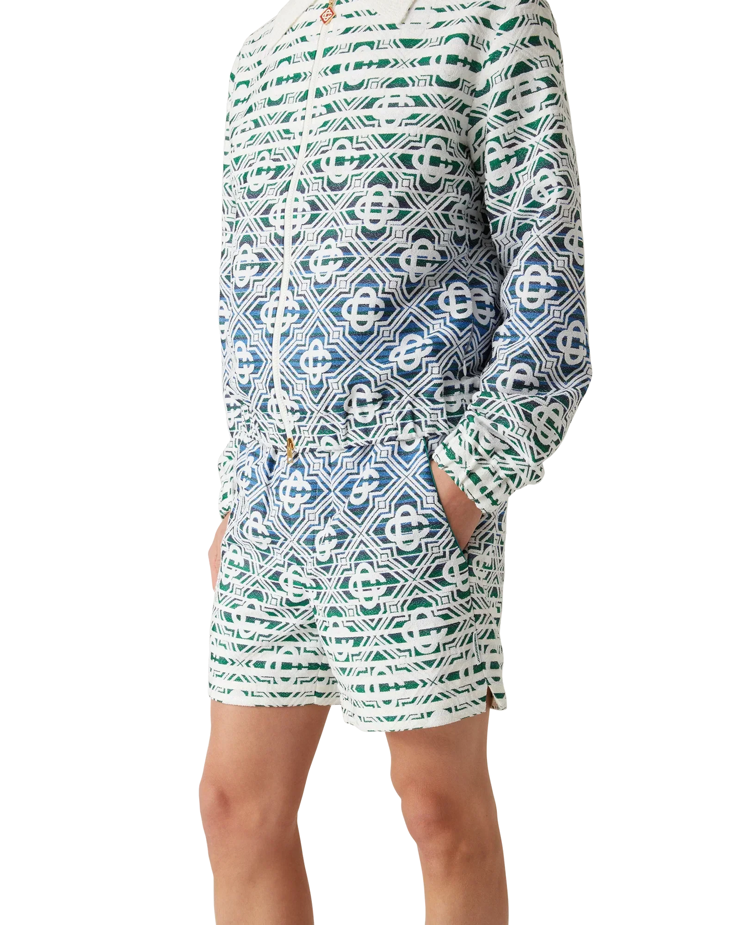 Monogram Gradient Towelling Shorts | Casablanca Paris | Image 4