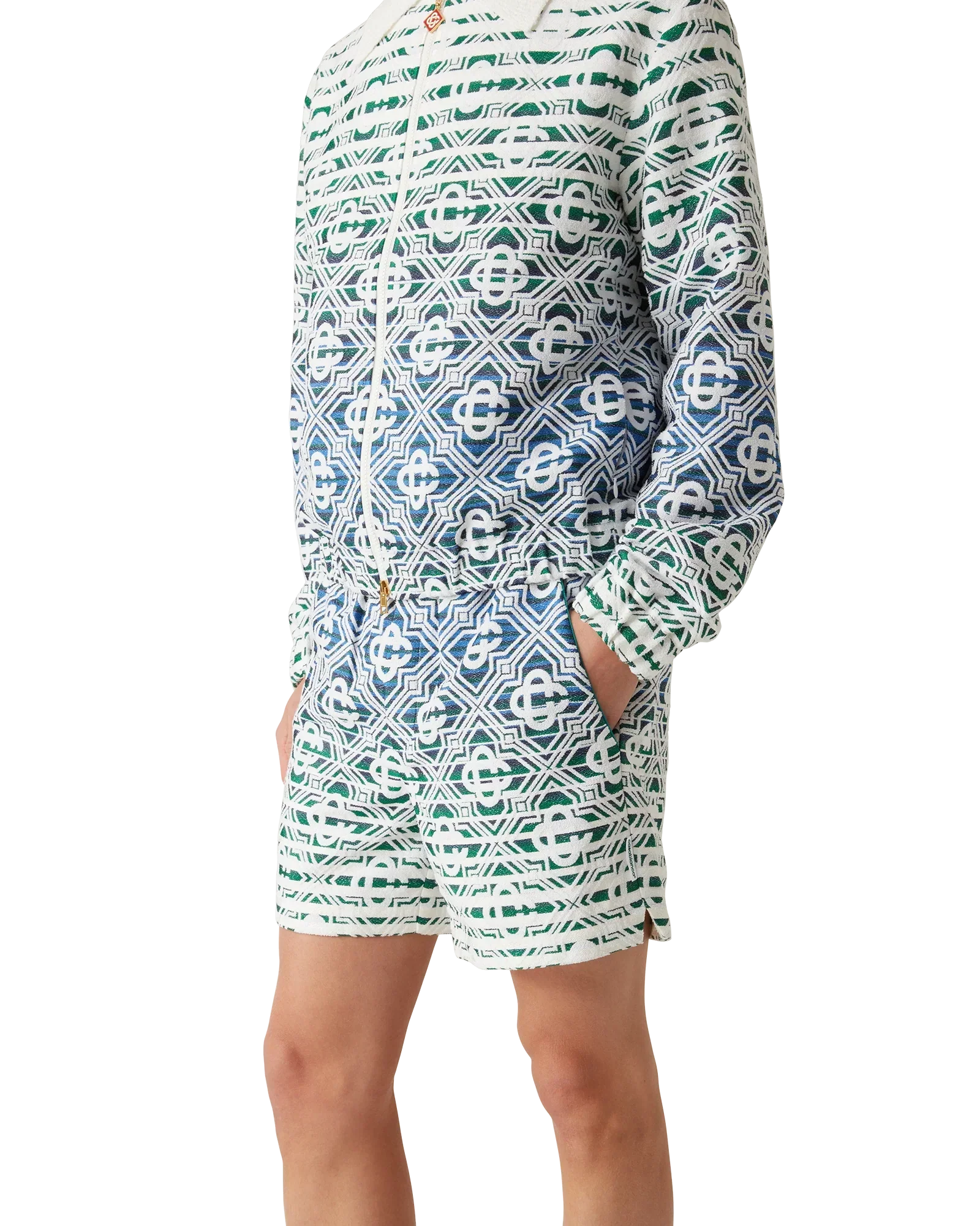 Monogram Gradient Towelling Shorts | Casablanca Paris | Image 4