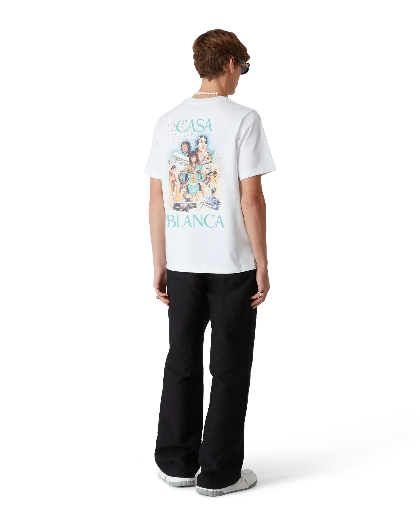 Celebration Du Sport Short Sleeve T-Shirt | Casablanca Paris | Image 3