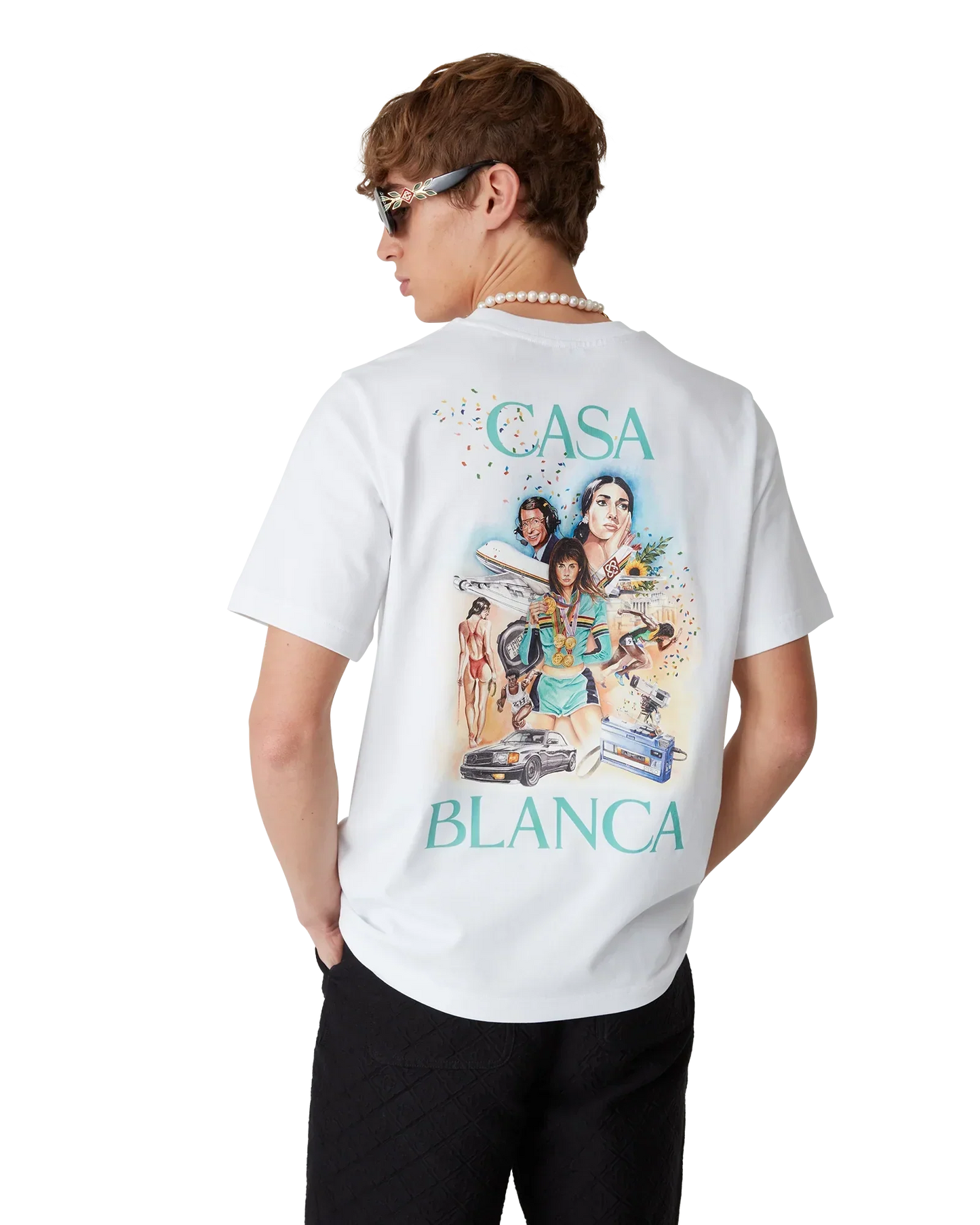 Celebration Du Sport Short Sleeve T-Shirt | Casablanca Paris | Image 4