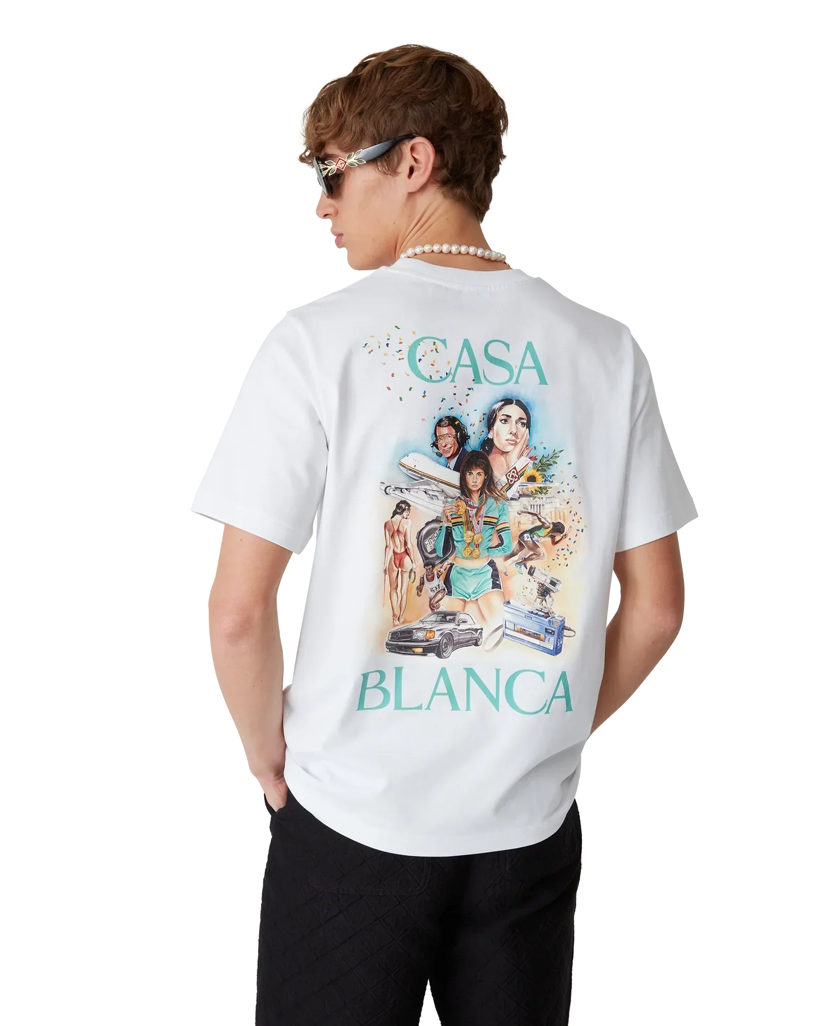 Celebration Du Sport Short Sleeve T-Shirt | Casablanca Paris | Image 4
