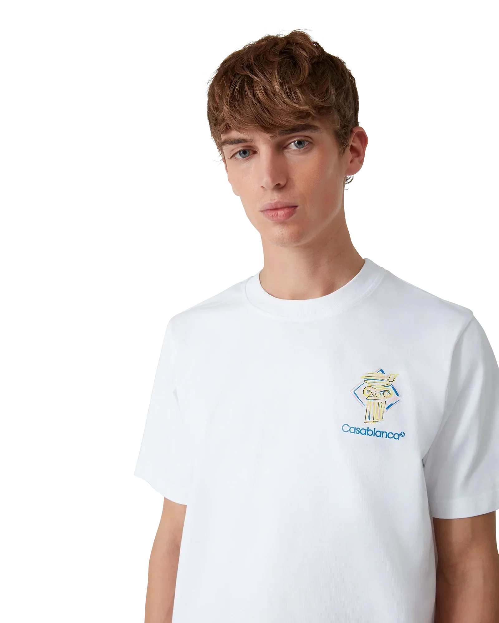 Diamond Column Short Sleeve T-Shirt | Casablanca Paris | Image 5