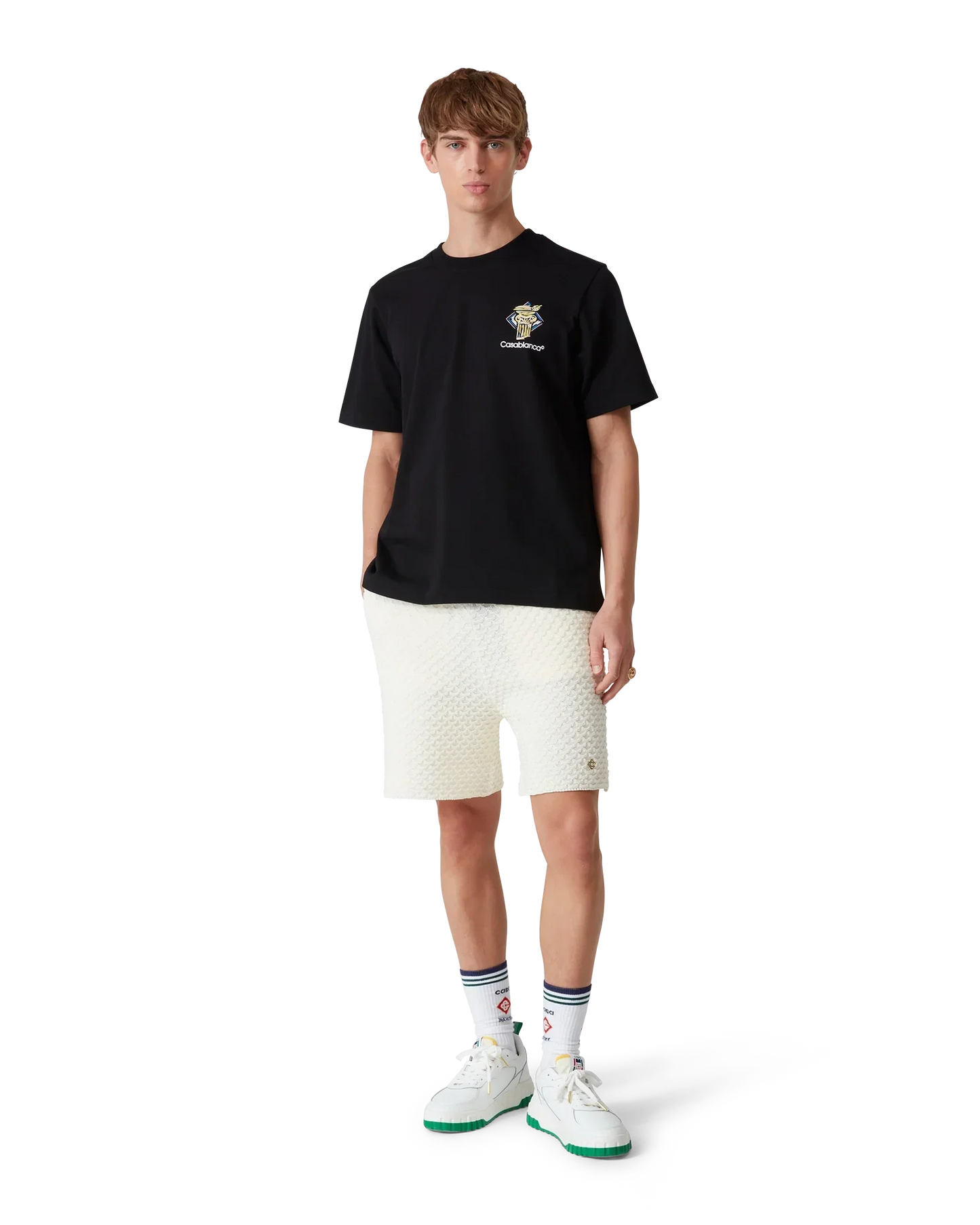 Diamond Column Short Sleeve T-Shirt | Casablanca Paris | Image 2