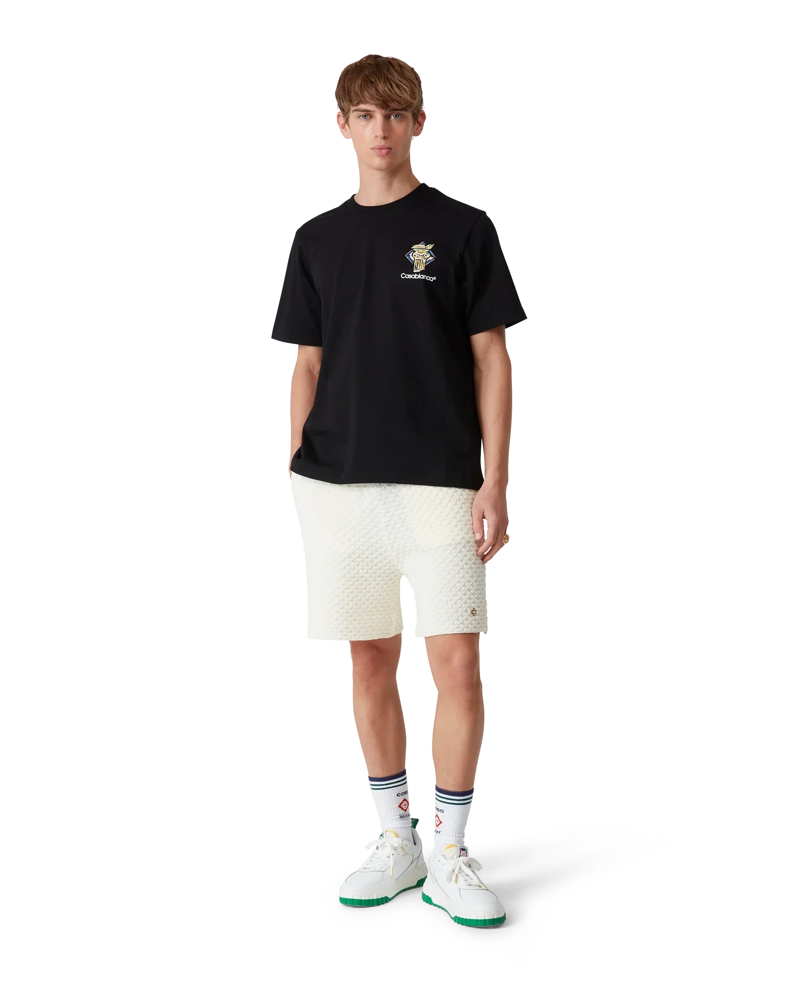 Diamond Column Short Sleeve T-Shirt | Casablanca Paris | Image 2
