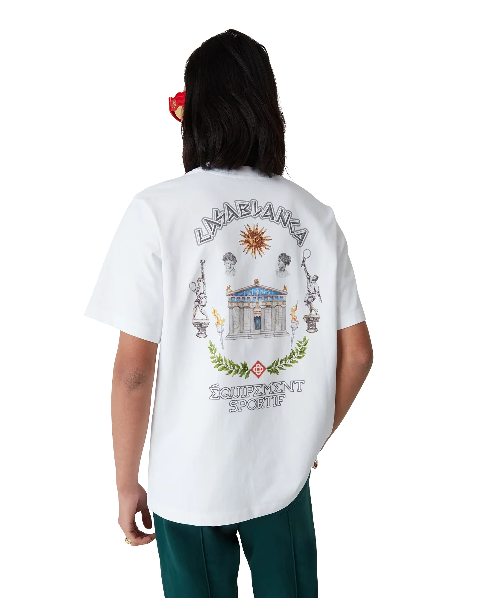 Le Temple Du Sport Short Sleeve T-Shirt | Casablanca Paris | Image 4