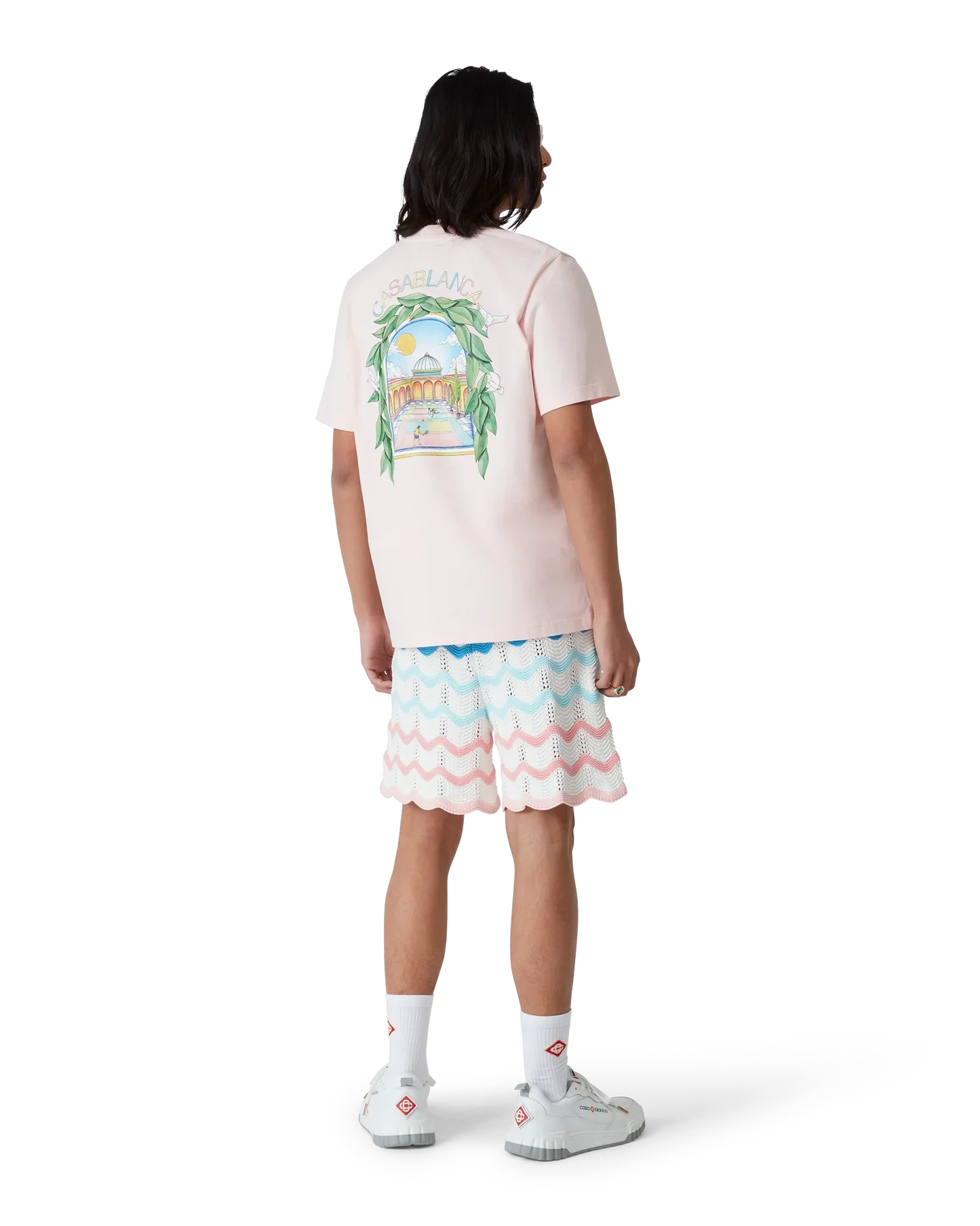 L'Arche De Tennis Short Sleeve T-Shirt | Casablanca Paris | Image 3